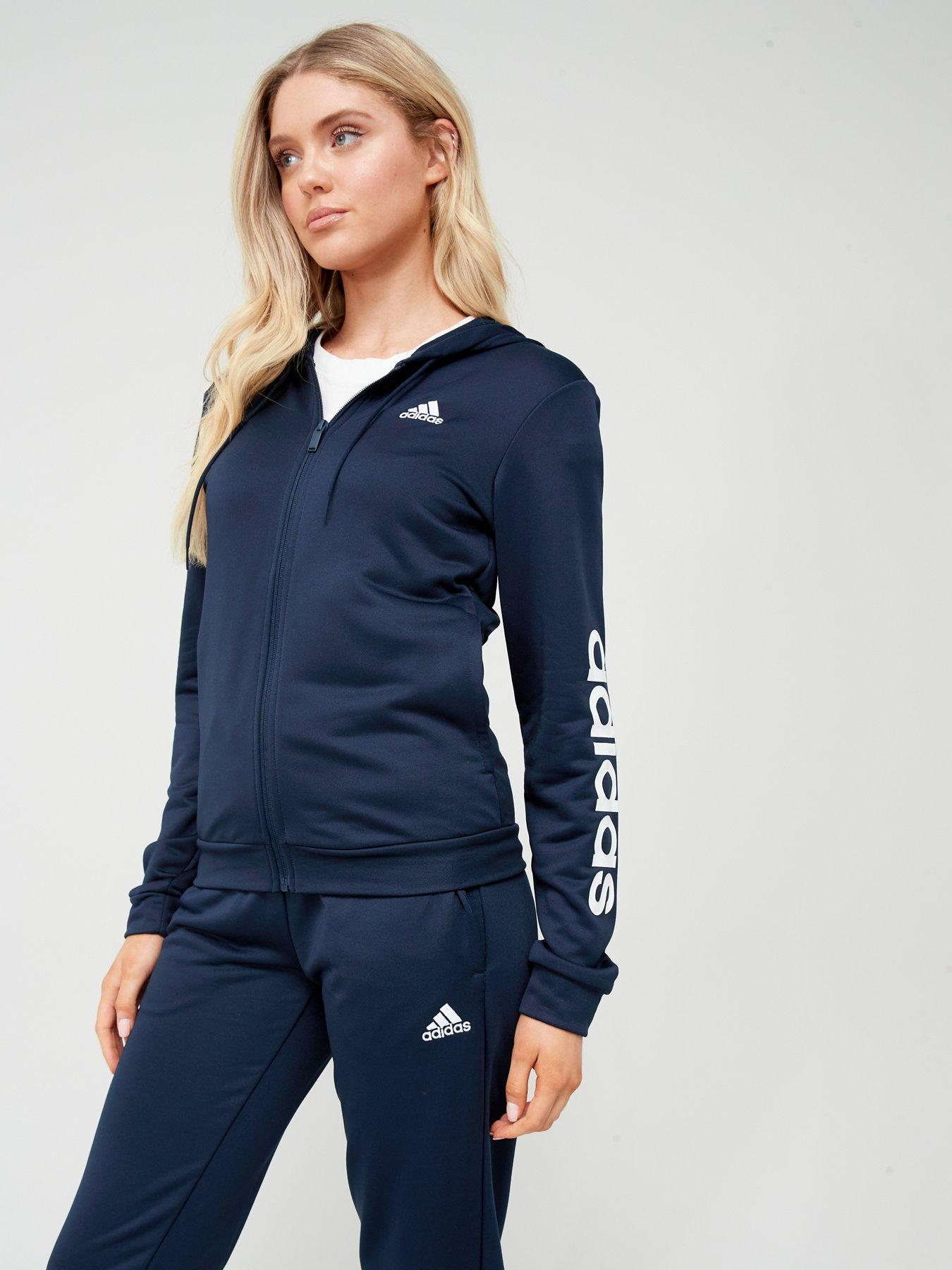 Womens navy blue hot sale adidas tracksuit