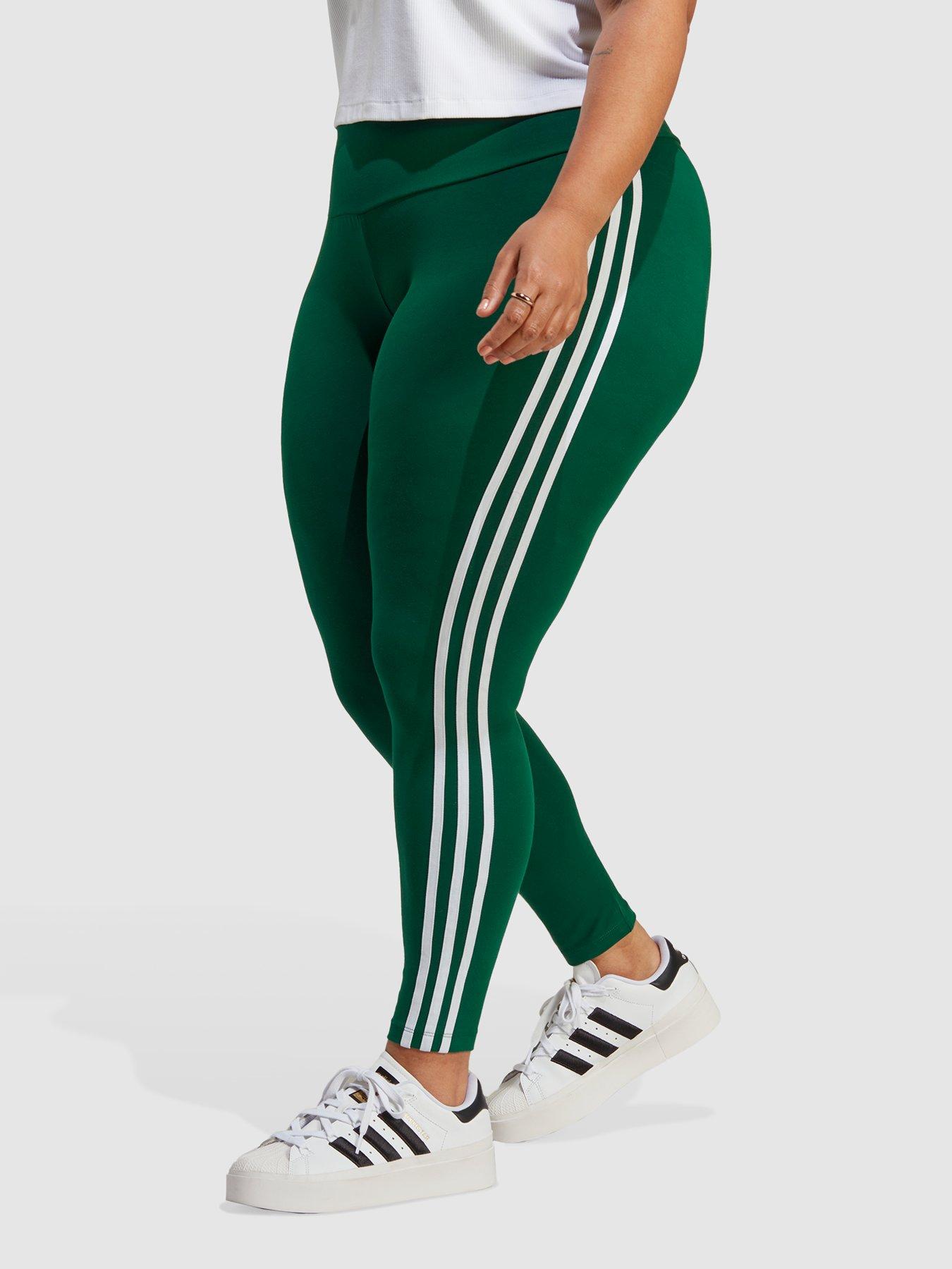 Imperial Vorige Subtropisch adidas Originals Adicolor Leggings - Plus Size - Dark Green | Very Ireland