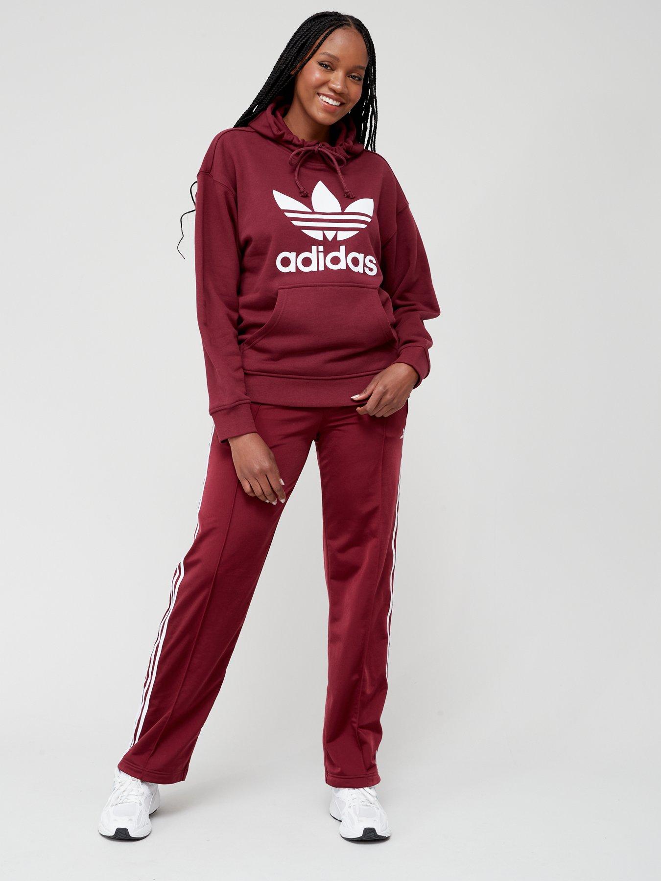 Burgundy store adidas set