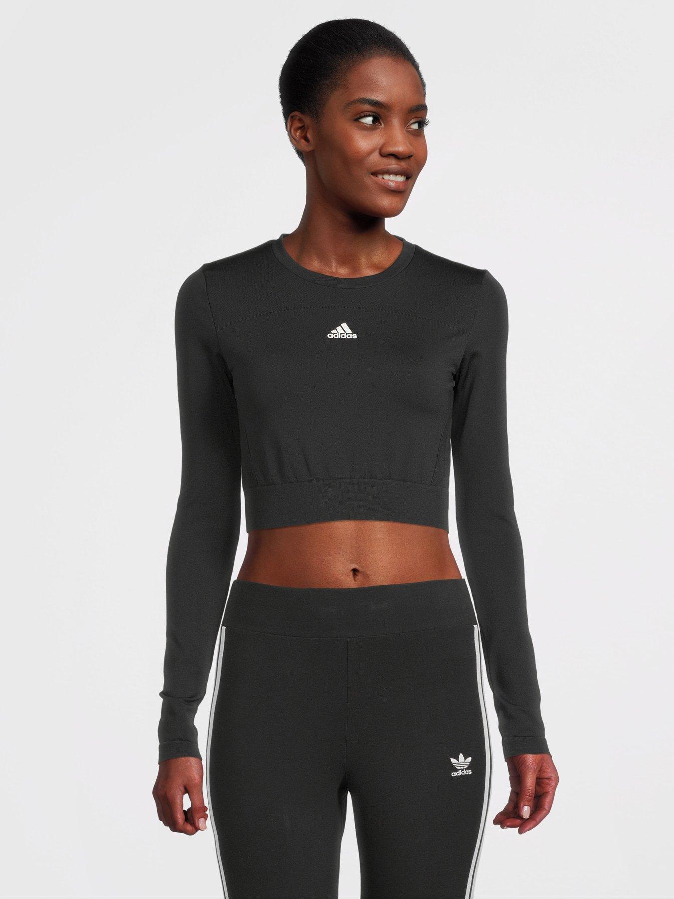 Adidas workout 2025 crop top