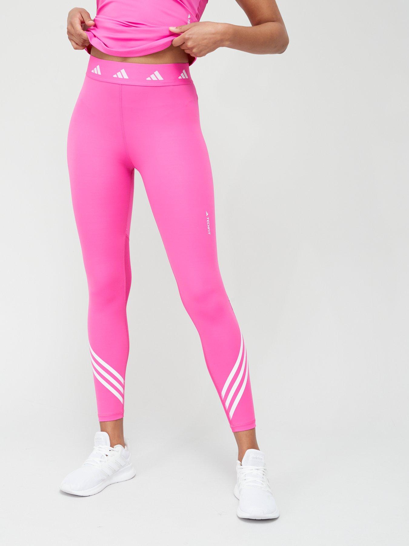 Manchester United adidas adidas Aeroknit 7/8 Sports Leggings - Pink Strata  - Womens