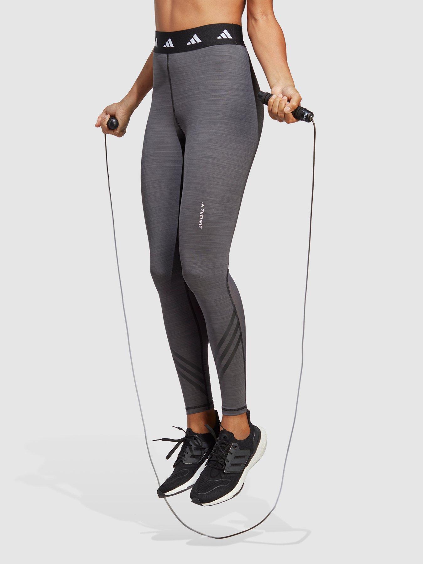 adidas Performance Techfit 3-stripes Leggings - Grey