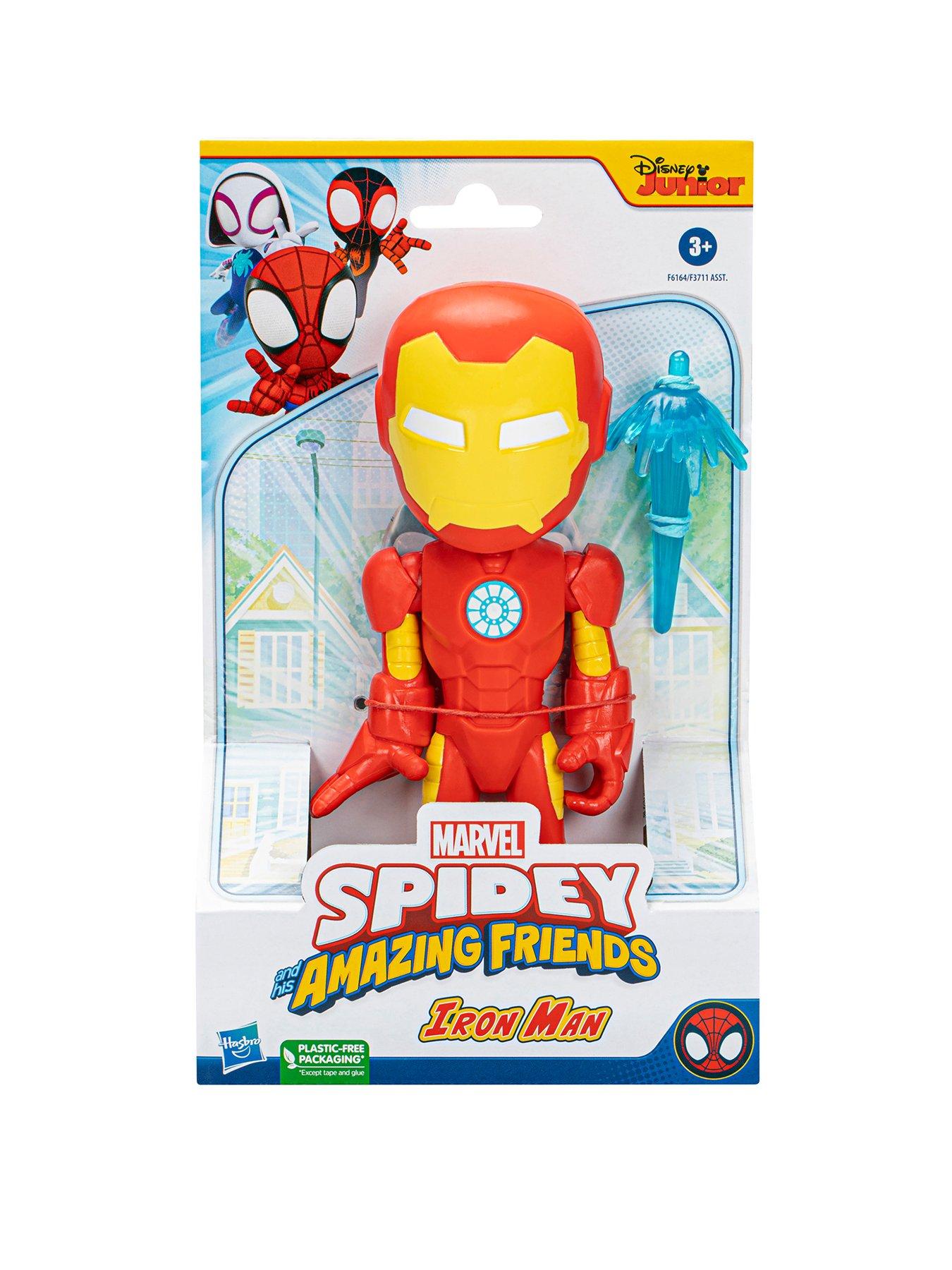 Image of Marvel Spidey and His Amazing Friends Supersized Iron Man Action Figure