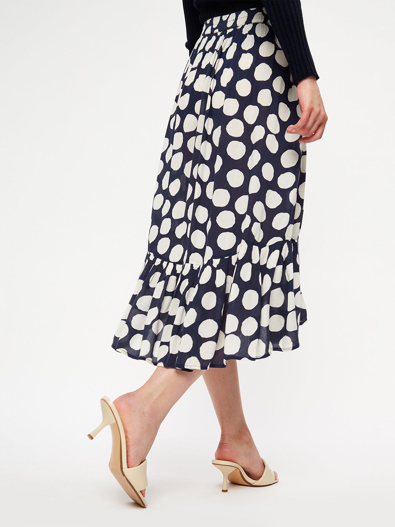 dorothy-perkins-dorothy-perkins-navy-spot-crinkle-frill-wrap-midi-skirtstillFront