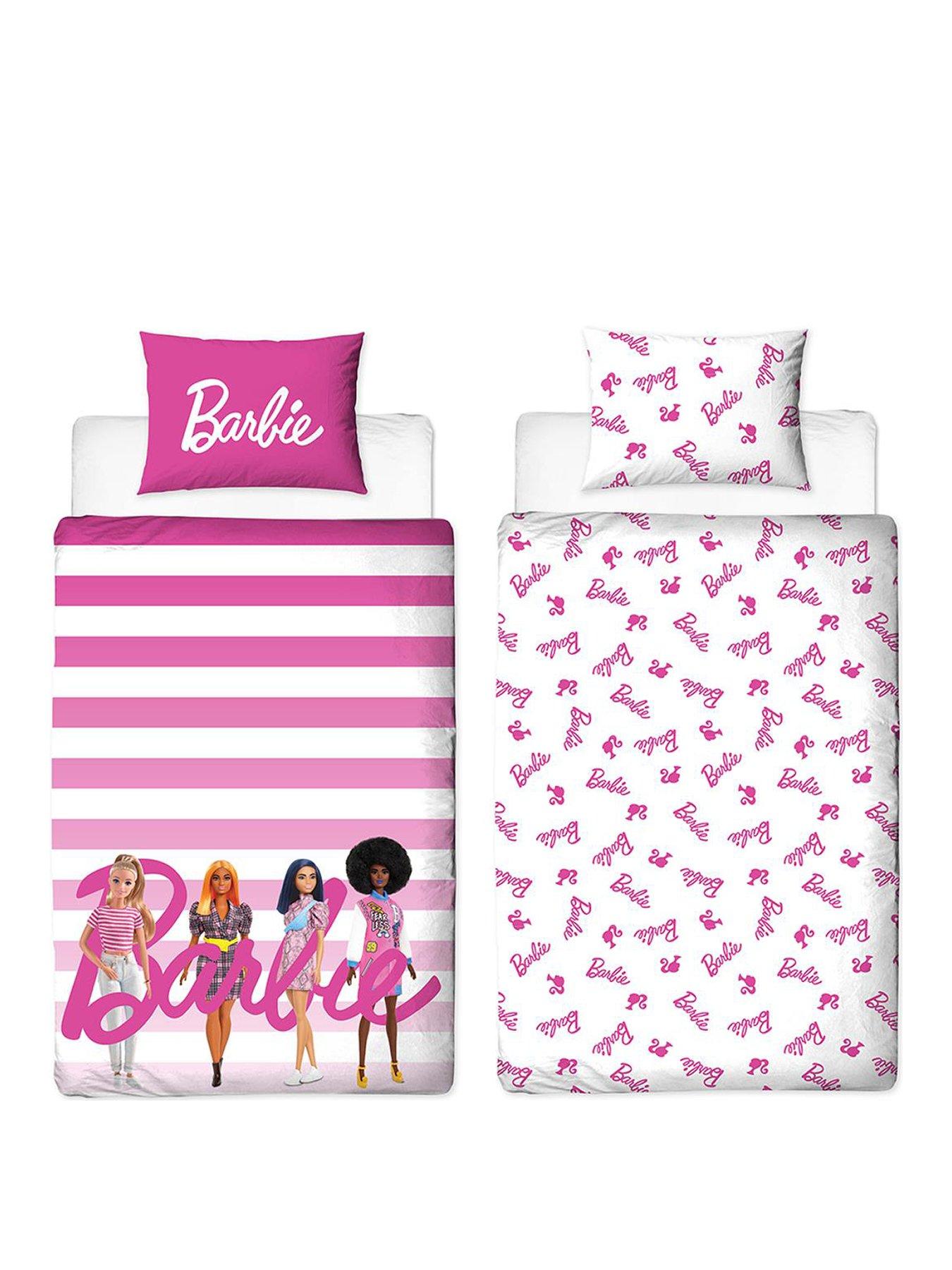 Image of Barbie Sweet Single Panel Duvet Cover Set - Pink