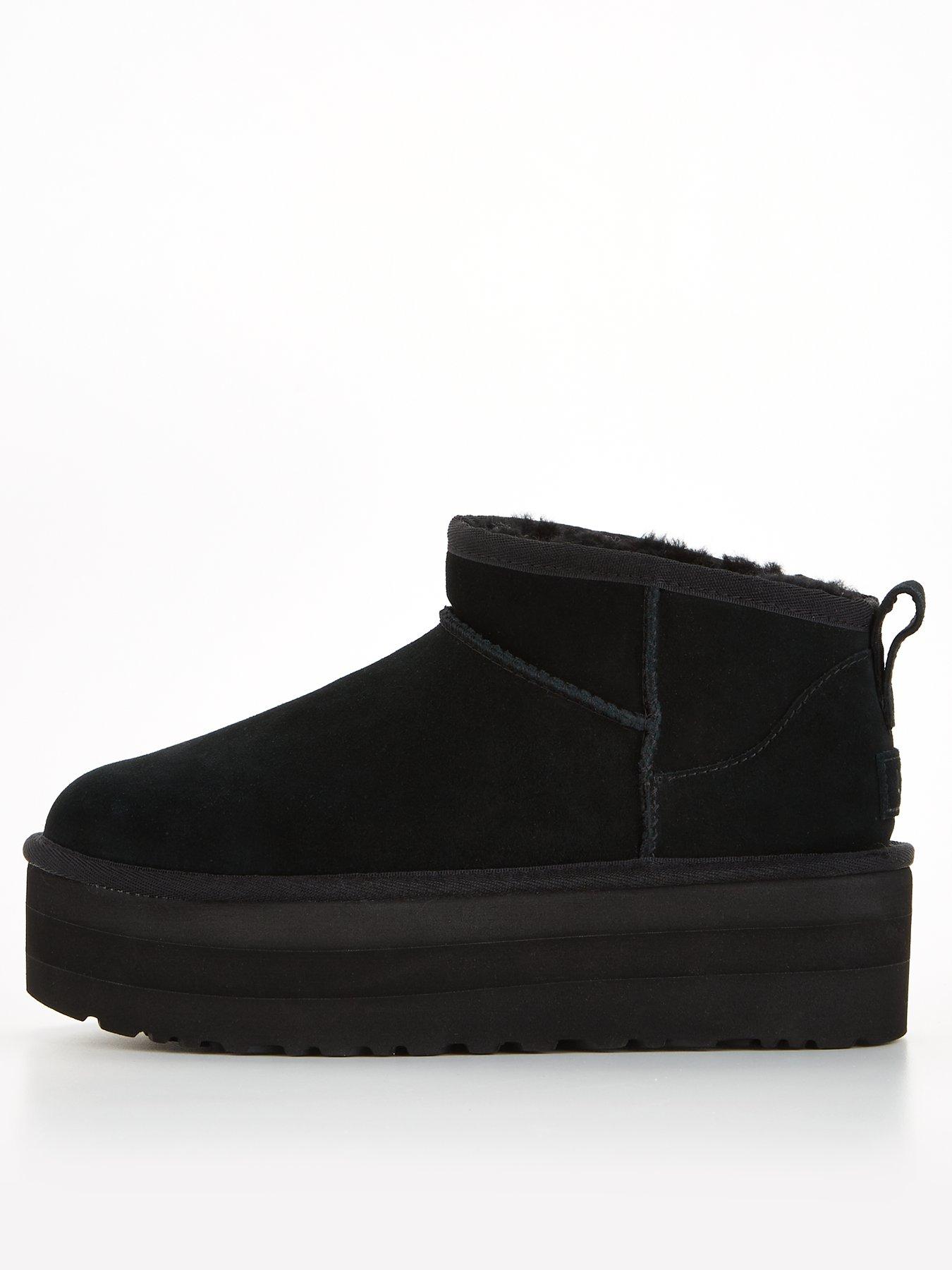 Image 1 of 6 of UGG Classic Ultra Mini Platform Ankle Boots - Black