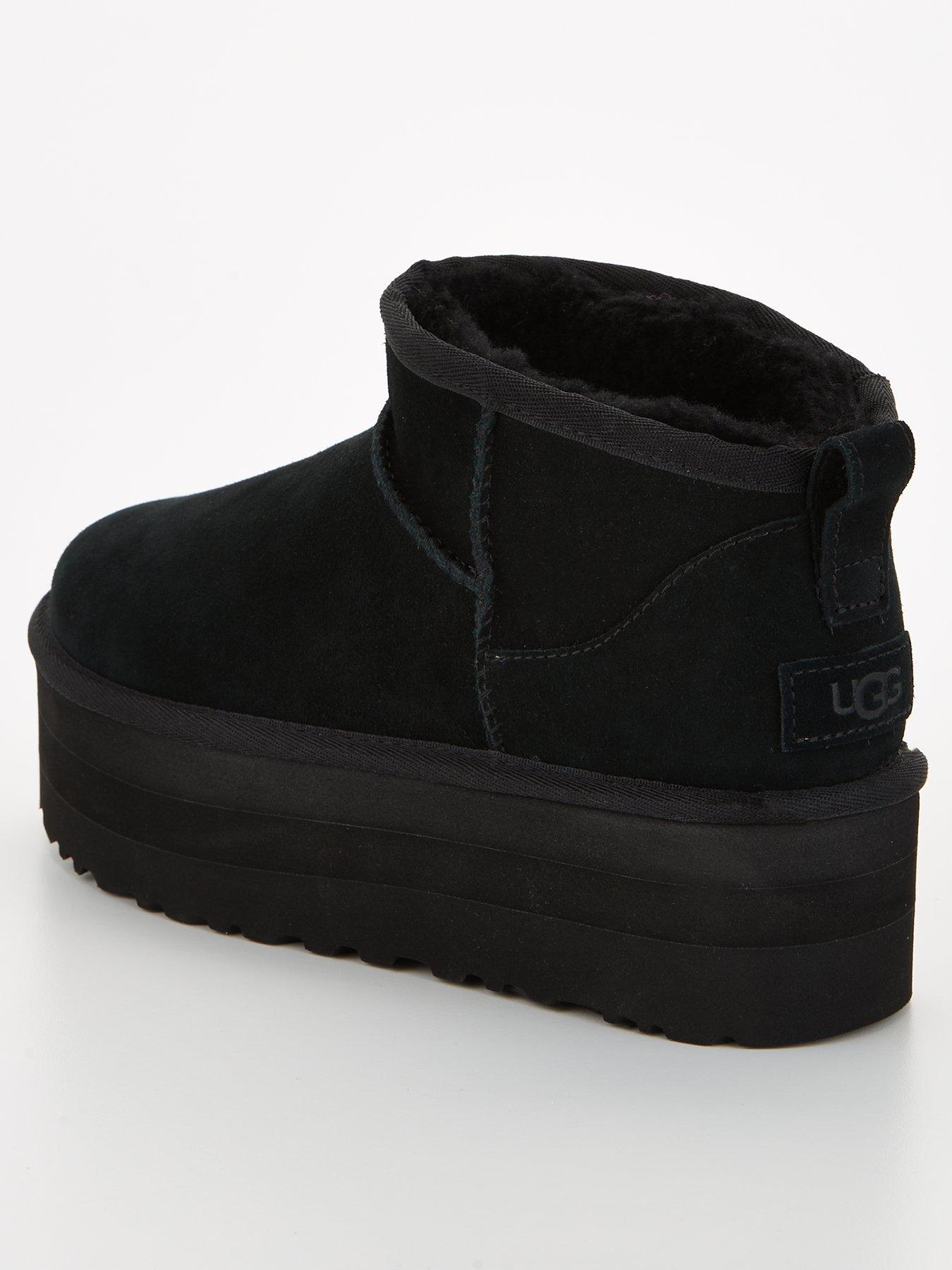 Image 2 of 6 of UGG Classic Ultra Mini Platform Ankle Boots - Black