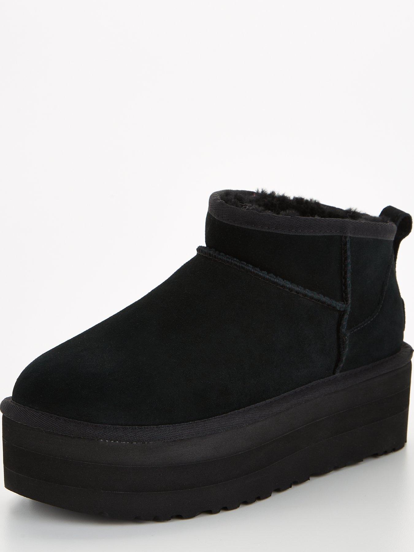Image 3 of 6 of UGG Classic Ultra Mini Platform Ankle Boots - Black