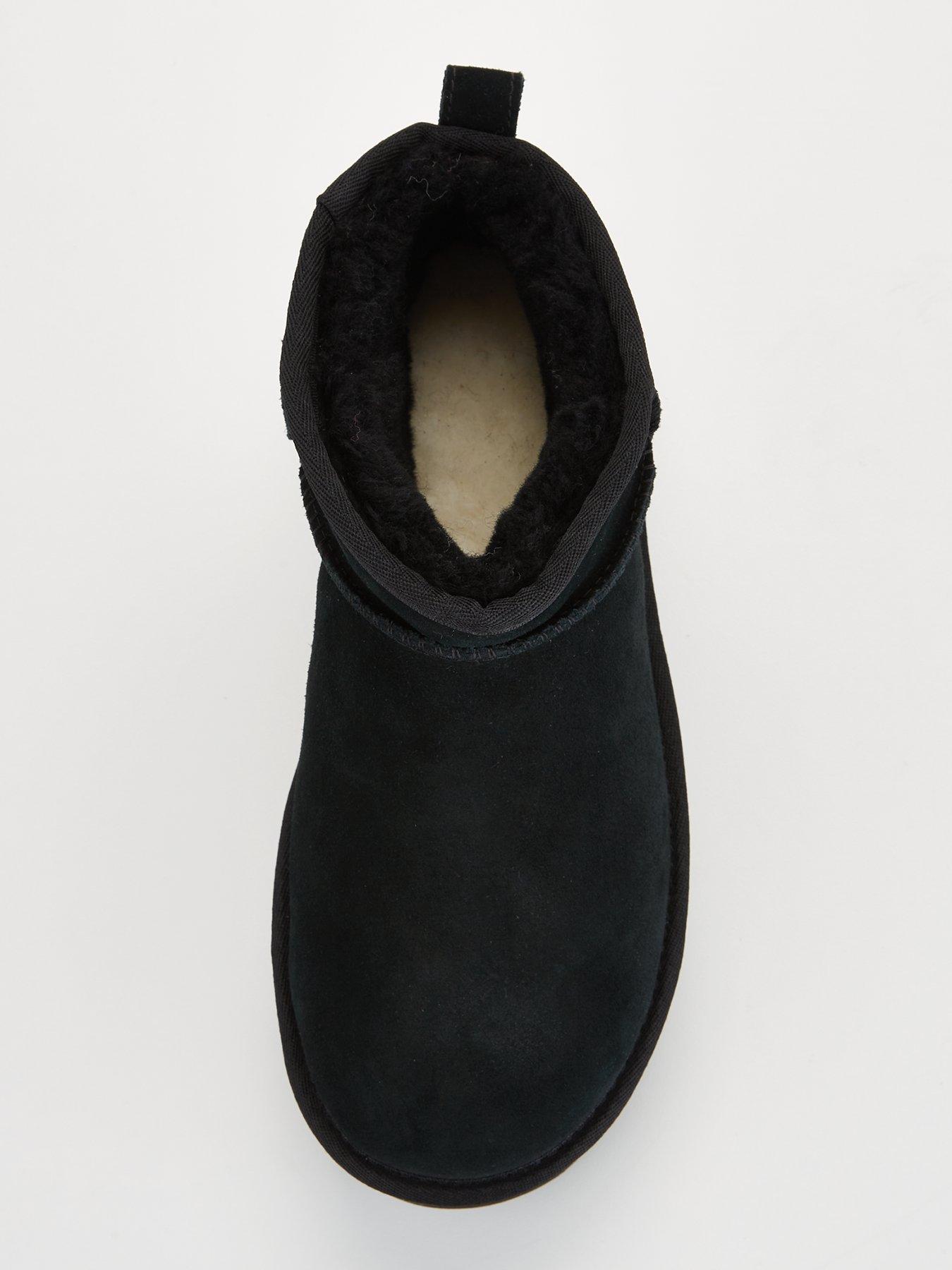 Image 4 of 6 of UGG Classic Ultra Mini Platform Ankle Boots - Black