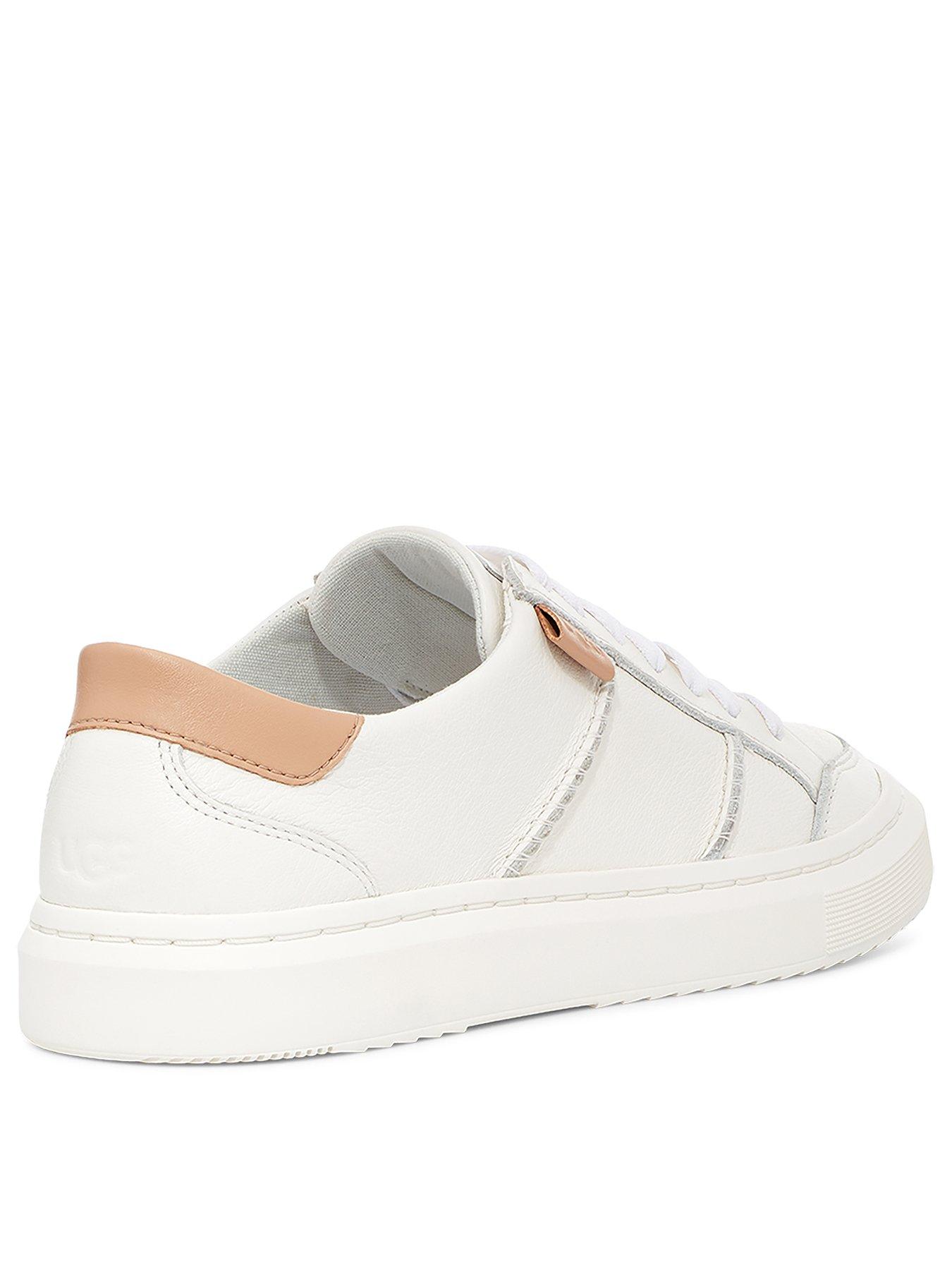 Ugg white leather sales trainers