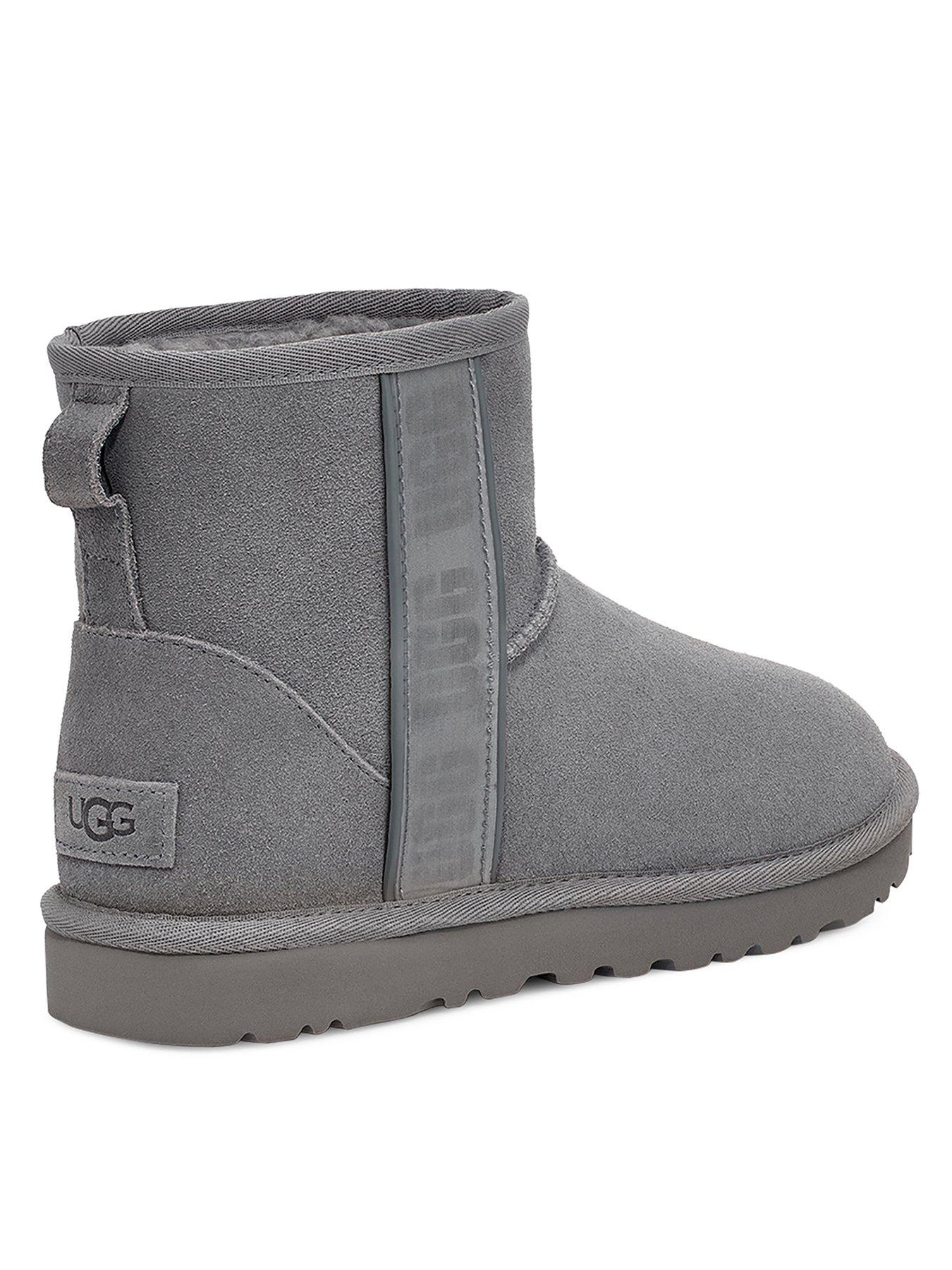 Gray mini clearance ugg boots