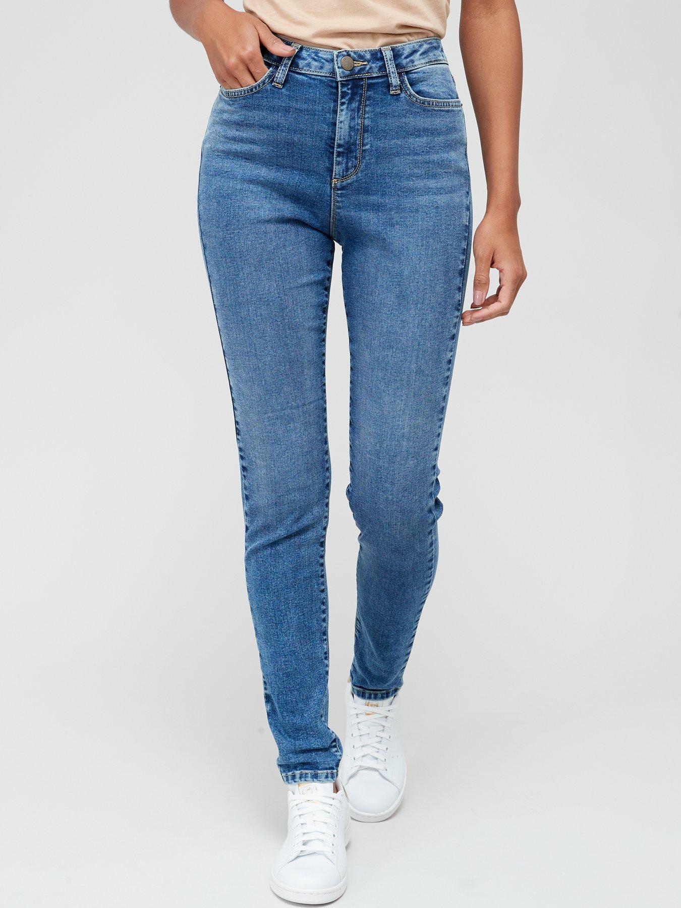 Image of V by Very Relaxed Skinny Jean - Midi Wash