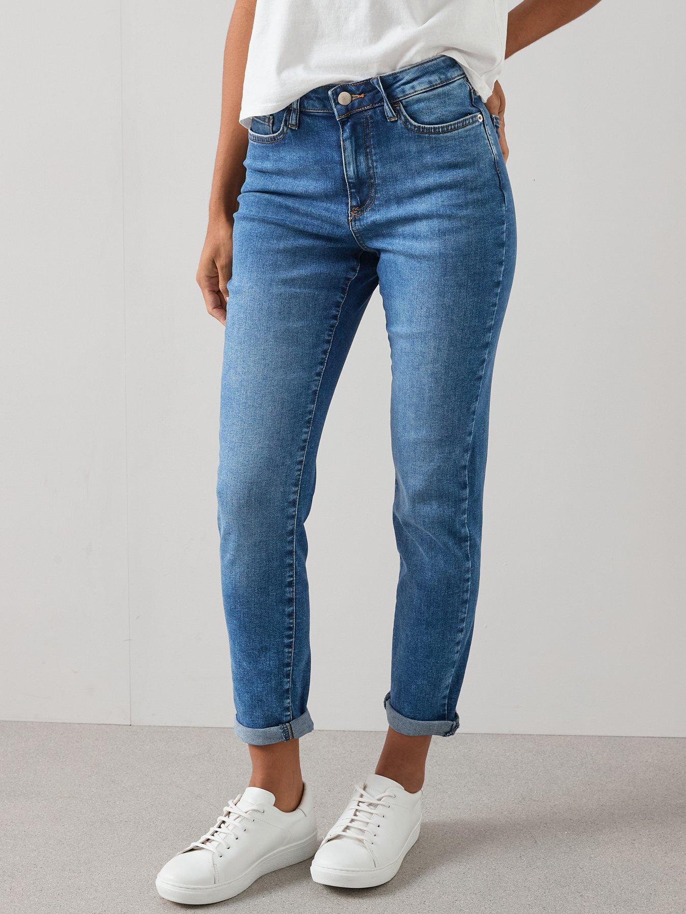 The Very Collection Relaxed Skinny Jean - Mid Wash