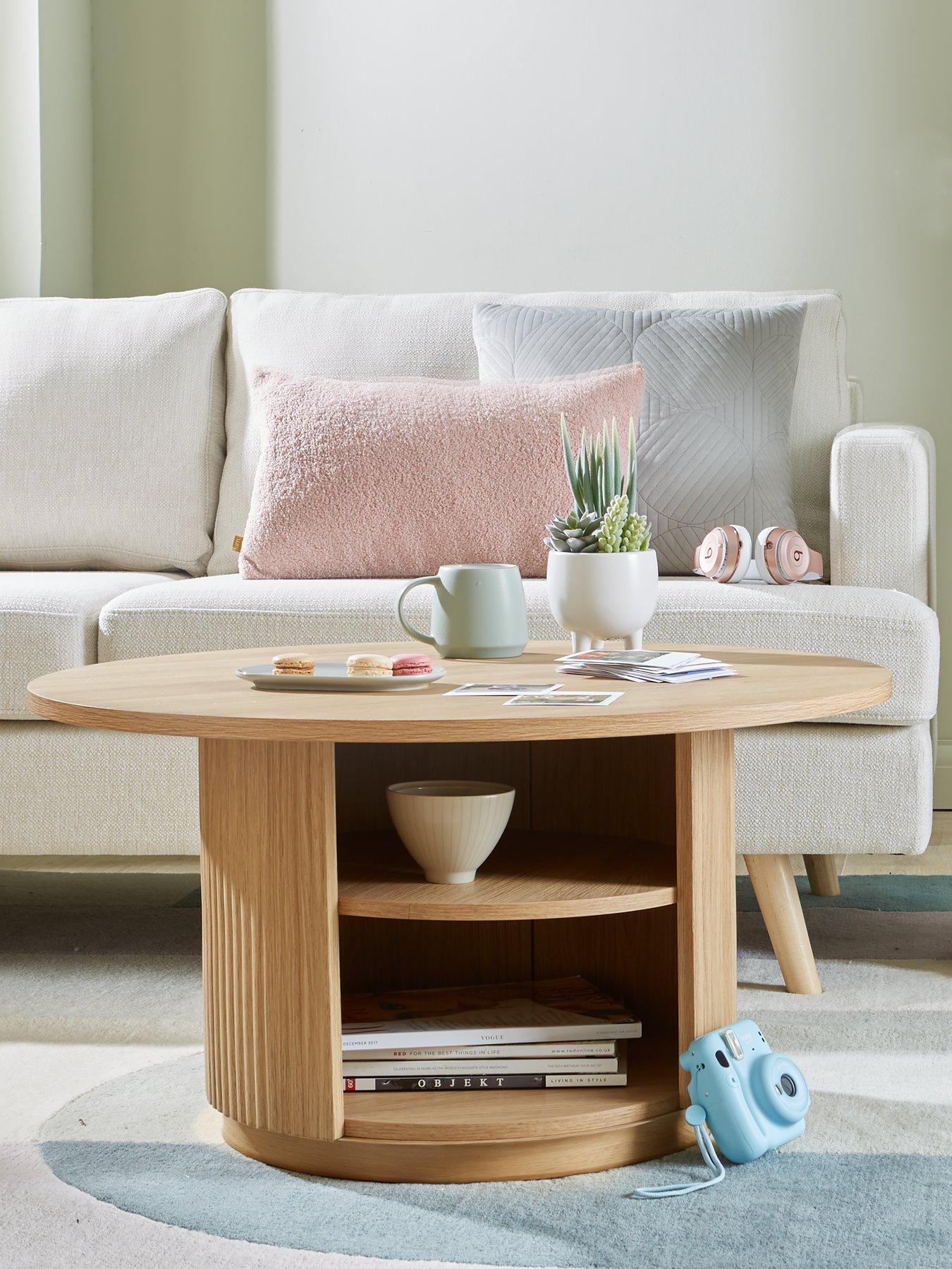 Image of Very Home Carina Round Coffee Table - Oak
