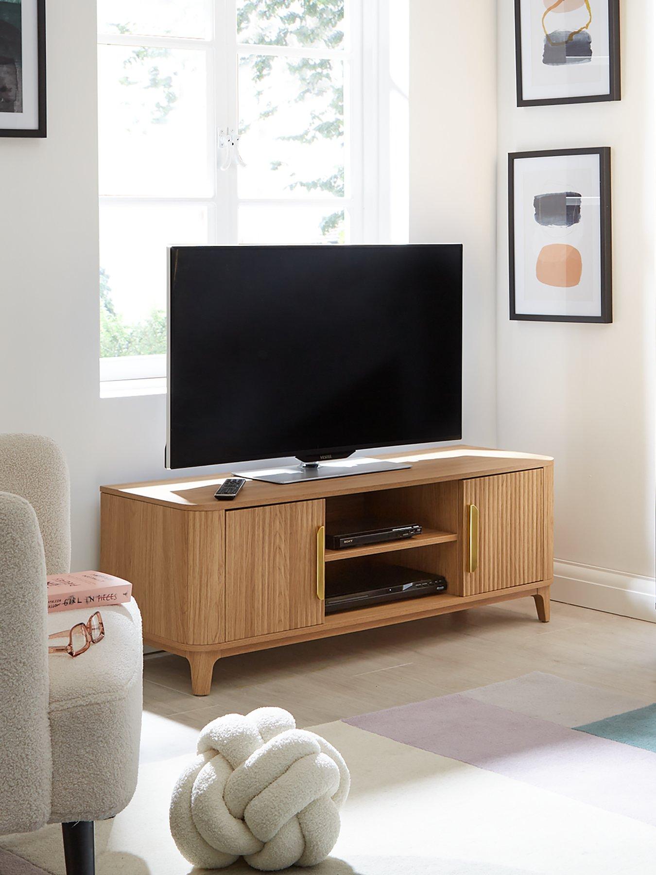 The Very Collection Carina TV Unit - fits up to 50 inch TV - Oak - FSC® Certified