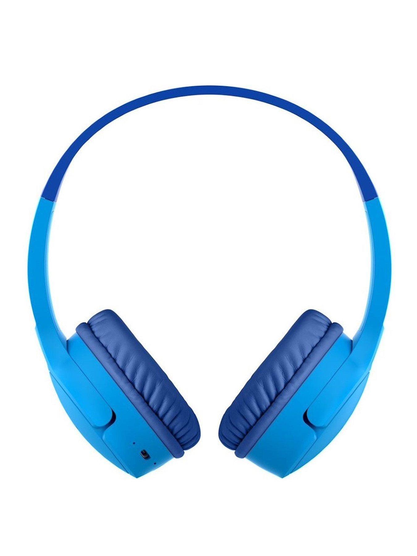 Belkin Soundform Mini Wireless On Ear Headphones for Kids Blue