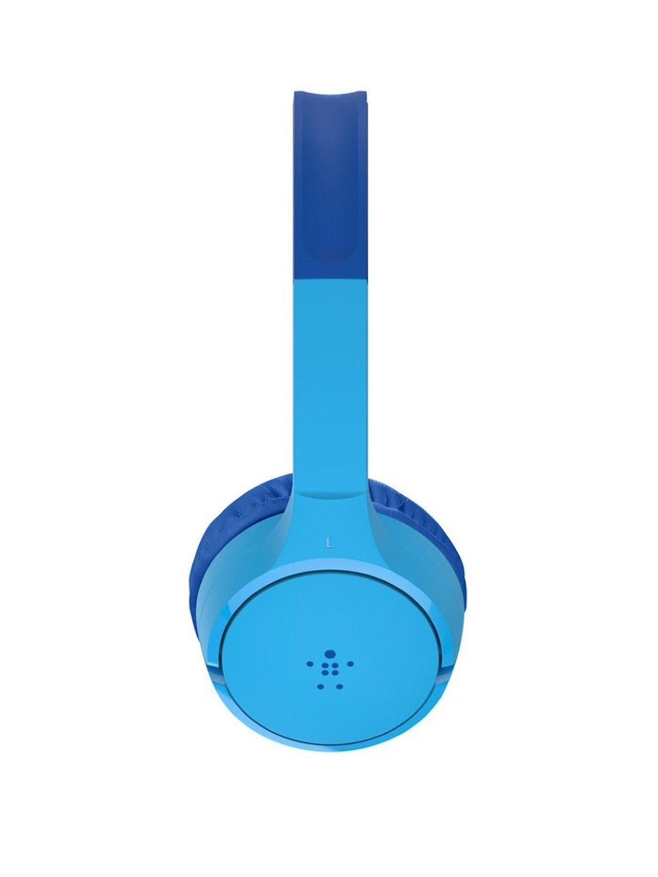 Belkin Soundform Mini Wireless On Ear Headphones for Kids Blue