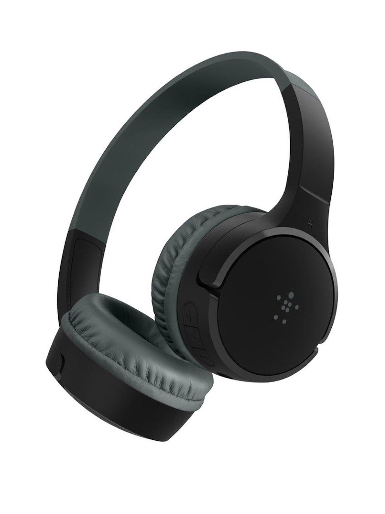 Belkin Soundform Mini Wireless On Ear Headphones for Kids Black