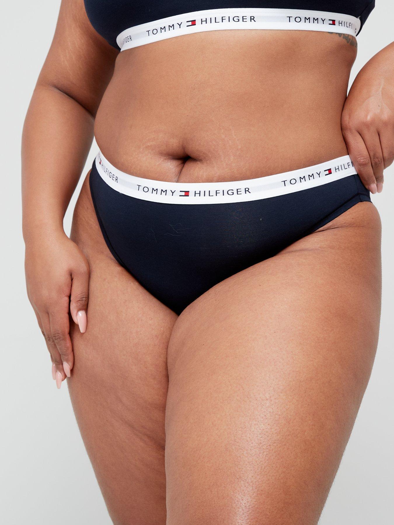 tommy-hilfiger-plus-size-logo-waistband-brief-navy