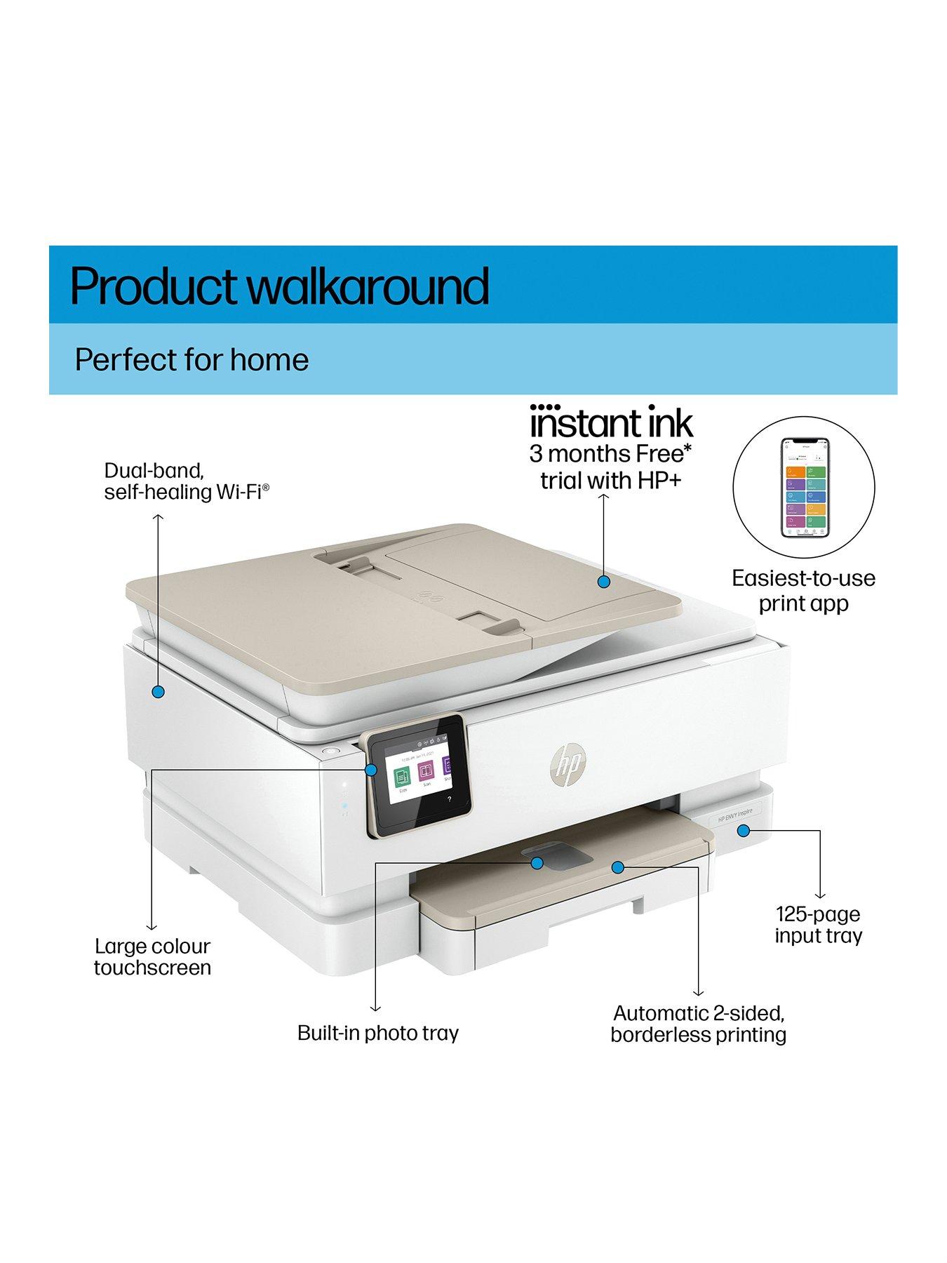 Image 3 of 8 of HP Envy Inspire 7920e All In One Wireless Printer with 3 months of Instant Ink Included with HP+
