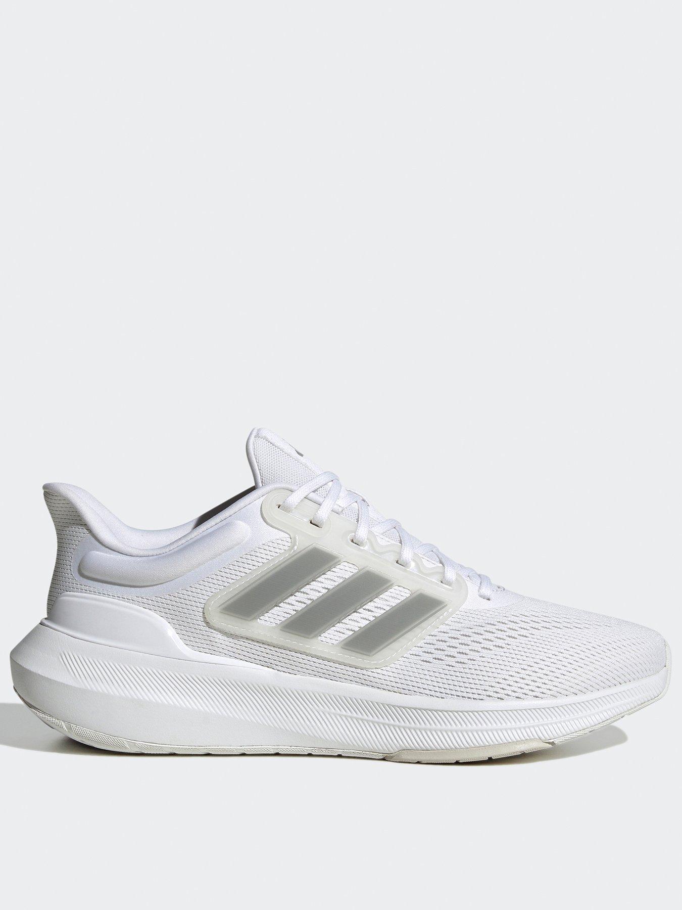 Men's white and 2025 grey adidas shoes