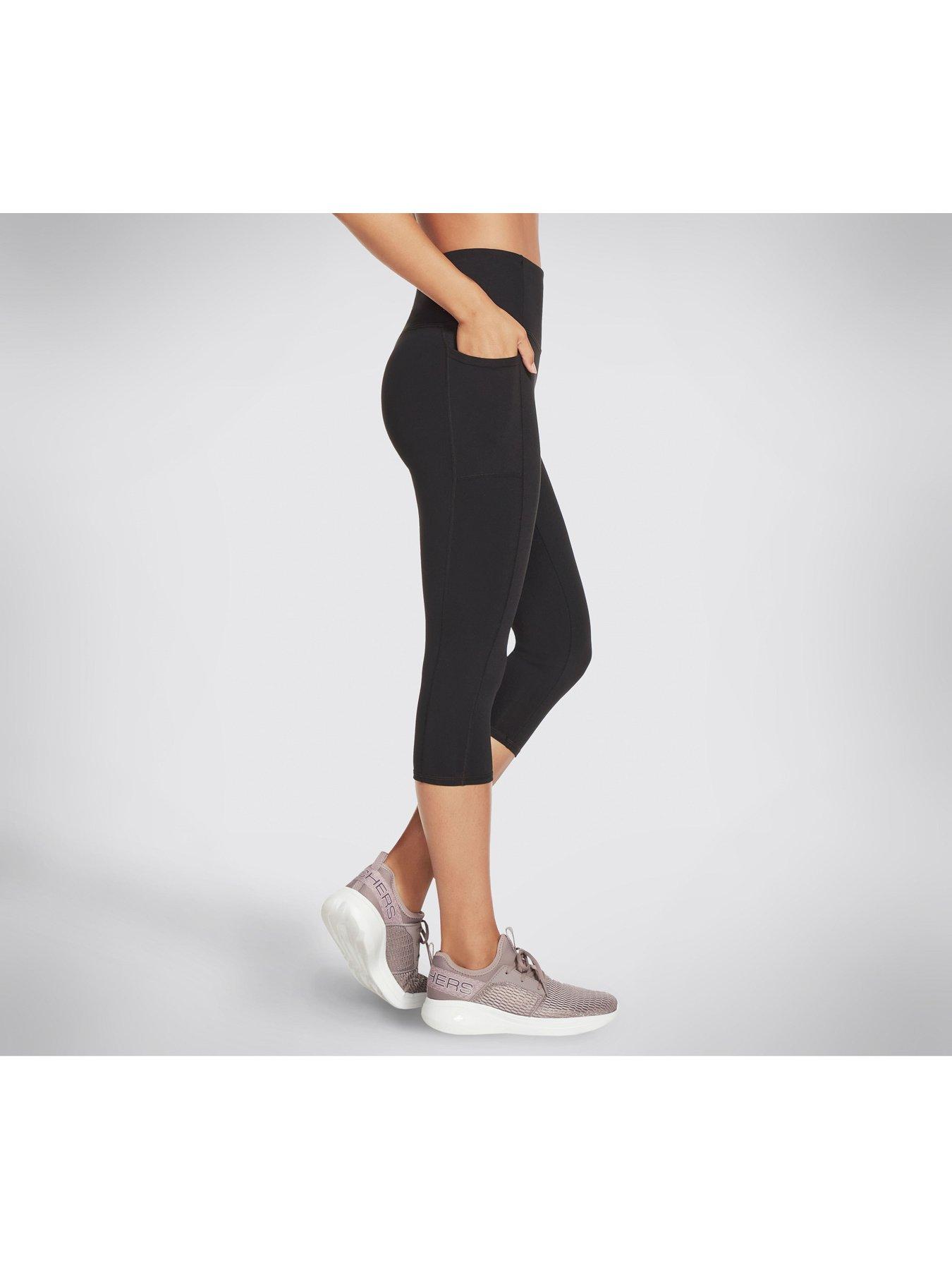 SKECHERS Women's Leggings GOFLEX GoWalk High Waist Capri Pockets