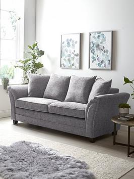 very-home-dury-chunky-weave-3-seater-sofa-grey