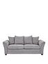 very-home-dury-chunky-weave-3-seater-sofa-greystillFront