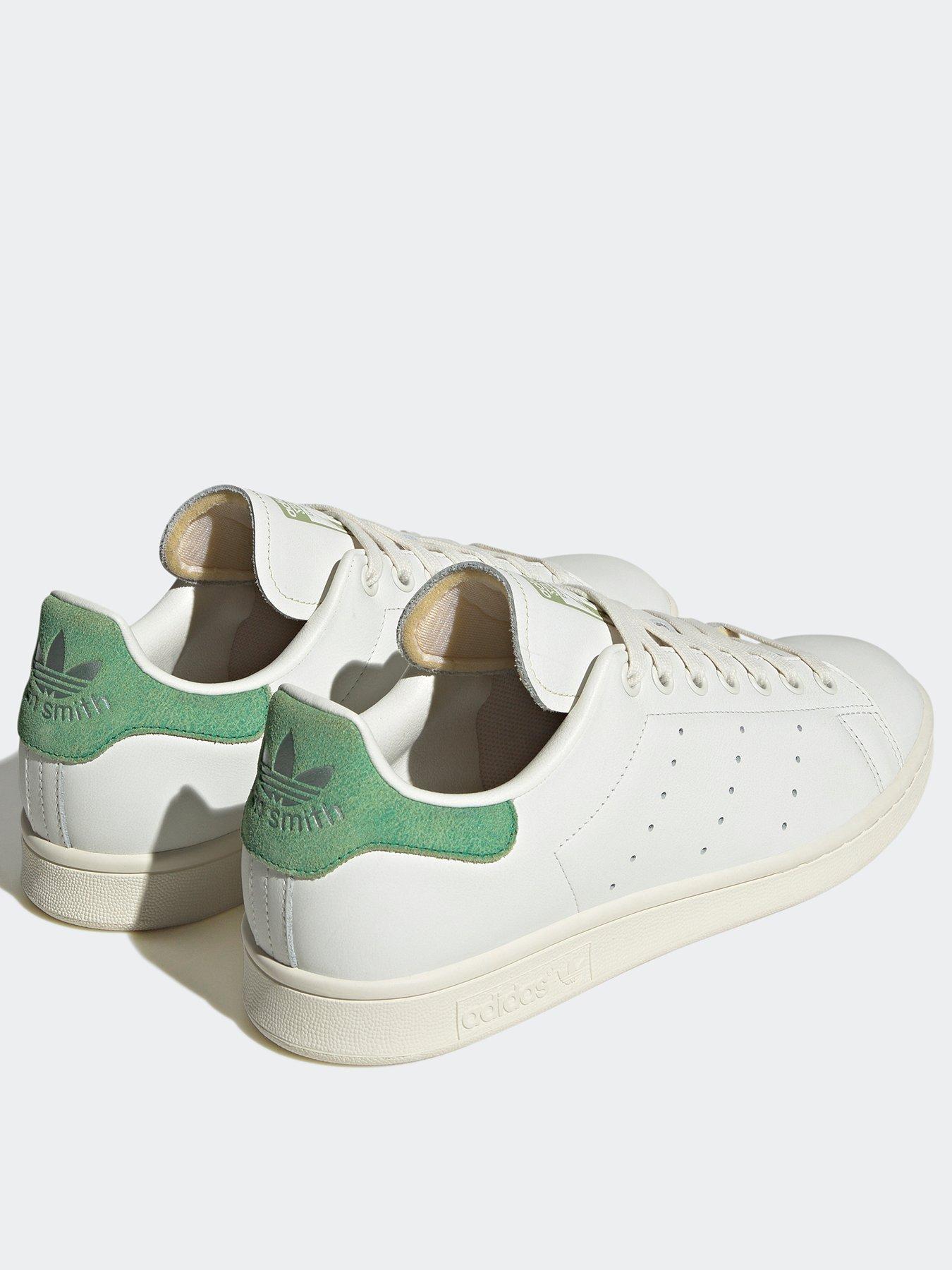 Adidas originals mens outlet stan smith trainers white/green