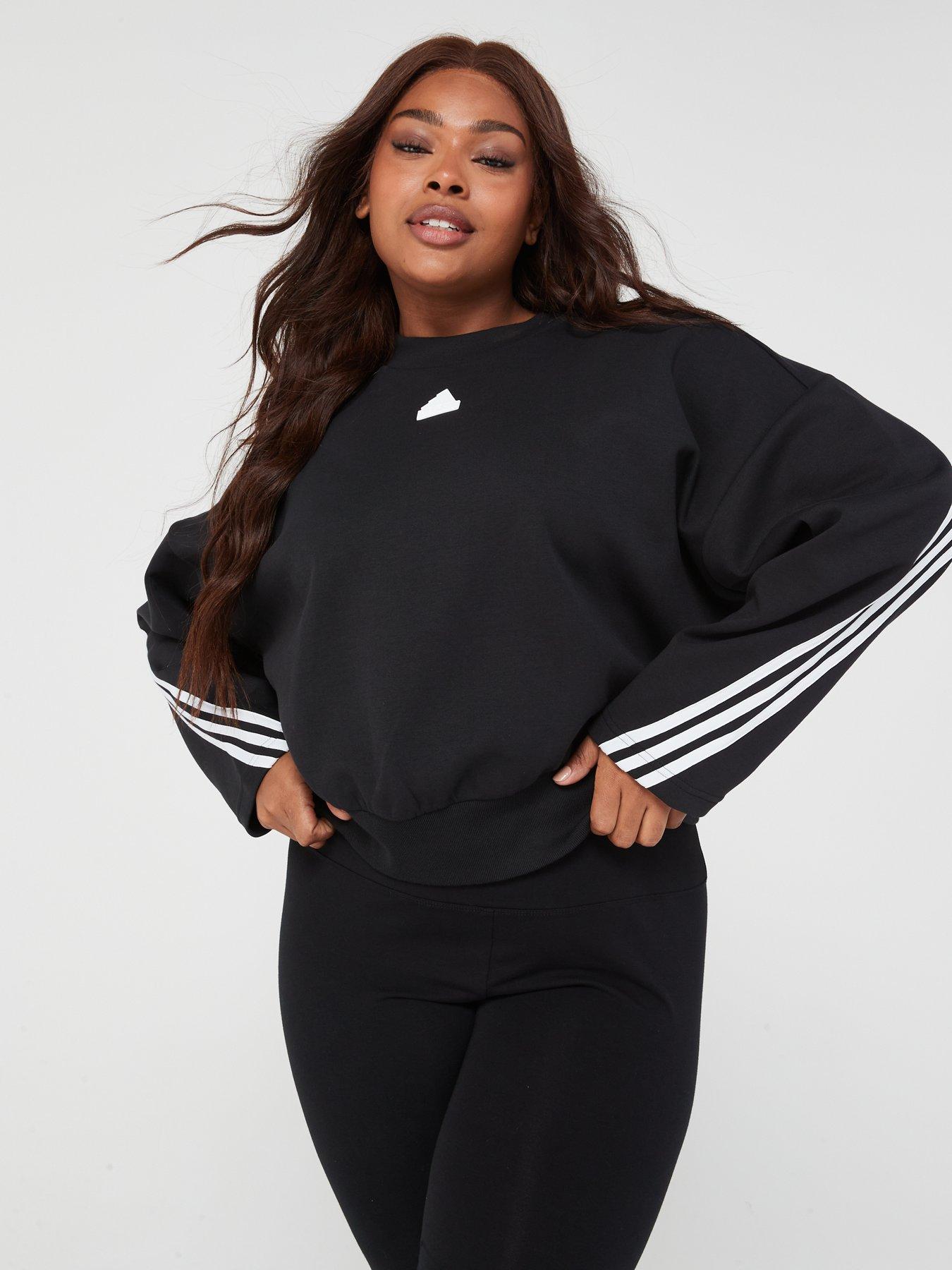 Women's plus sale size adidas sweatshirt