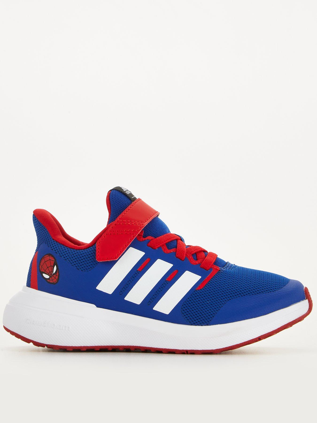 Absay Escarpado Impuestos adidas Unisex Kids Fortarun 2.0 Spiderman Elastic Lace Trainers - Blue/Red  | Very Ireland