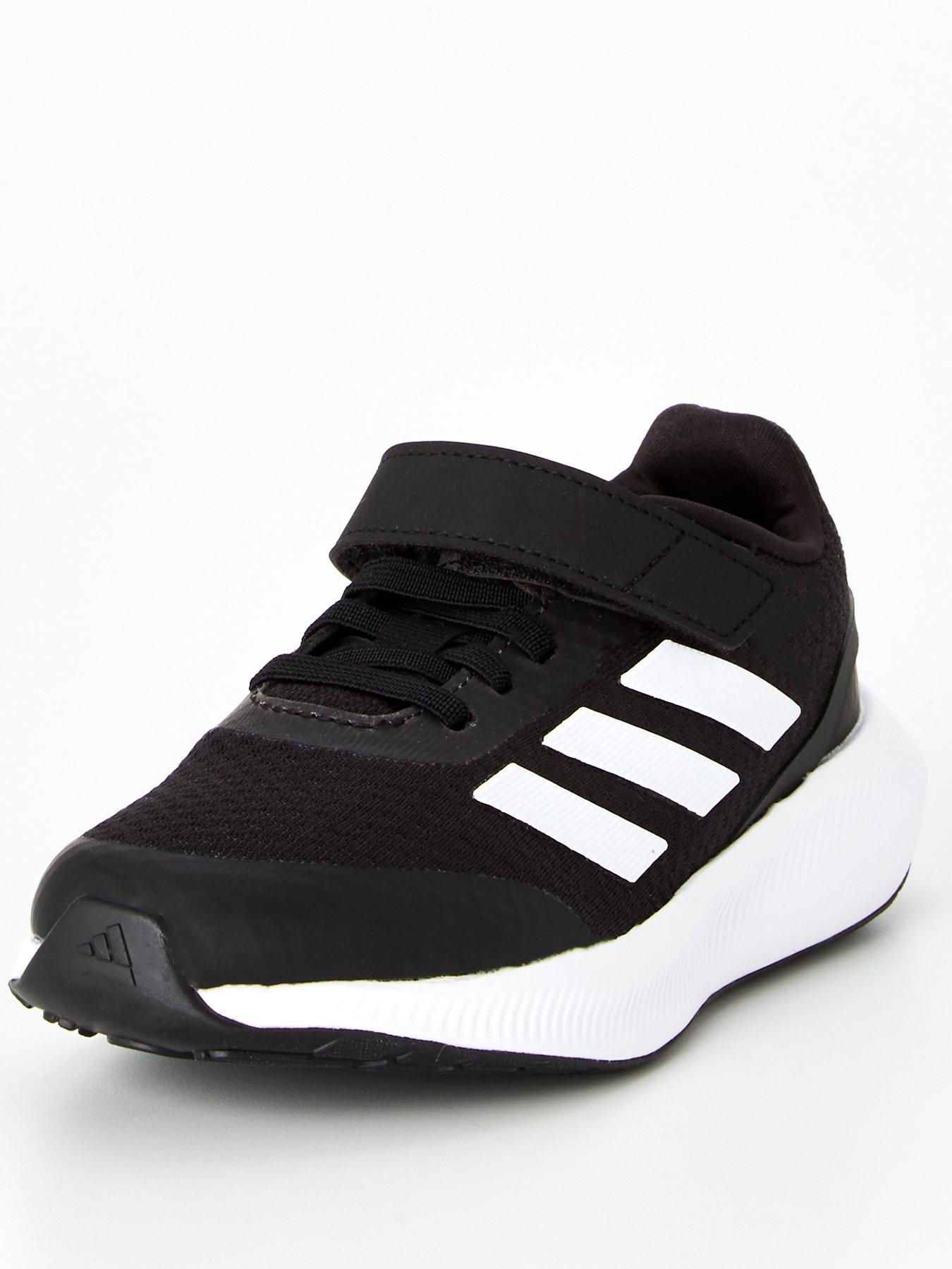 adidas-unisex-kids-runfalcon-30-elastic-lace-blackwhitestillFront