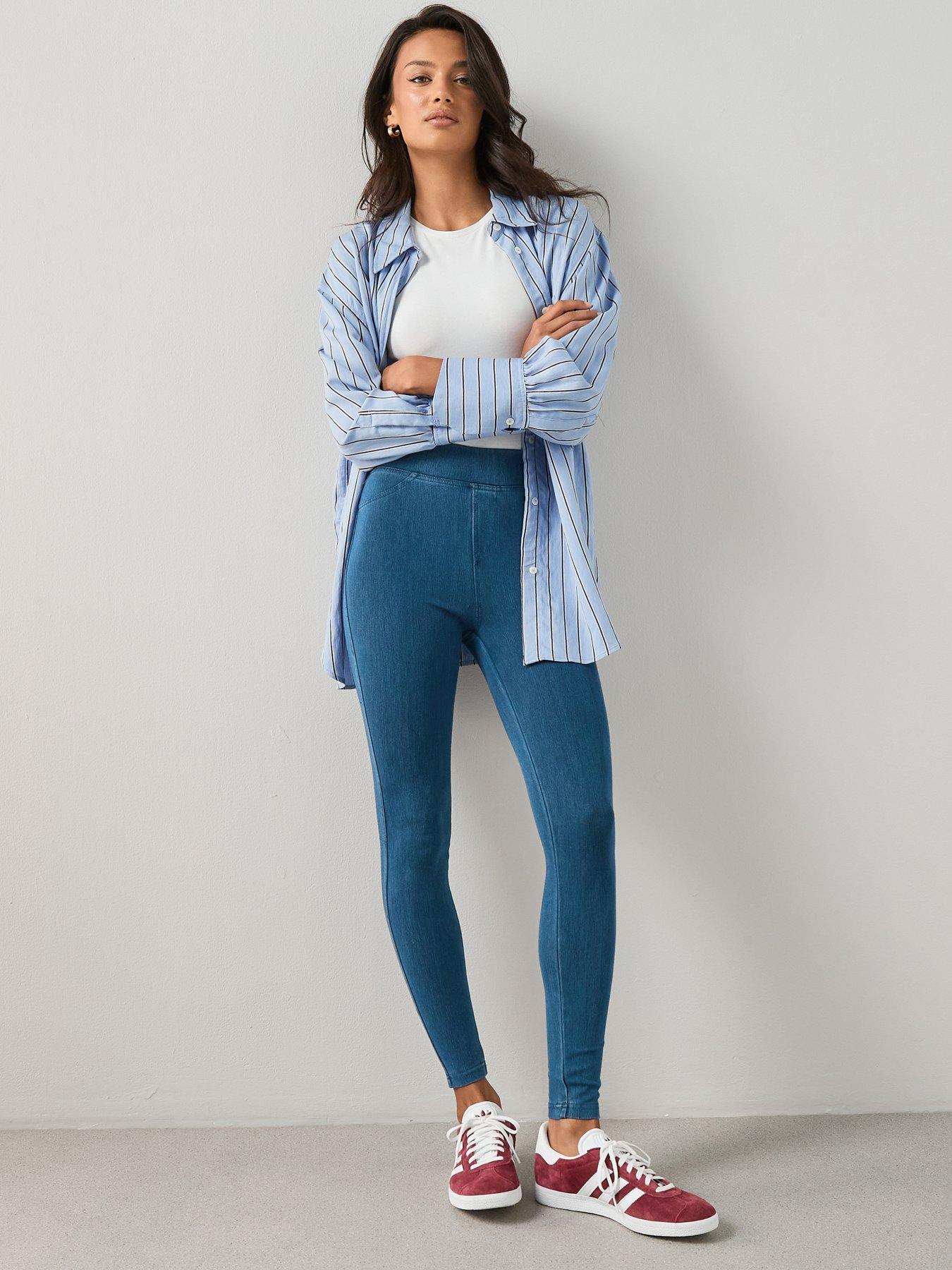 The Very Collection Denim Look Jegging - Light Blue