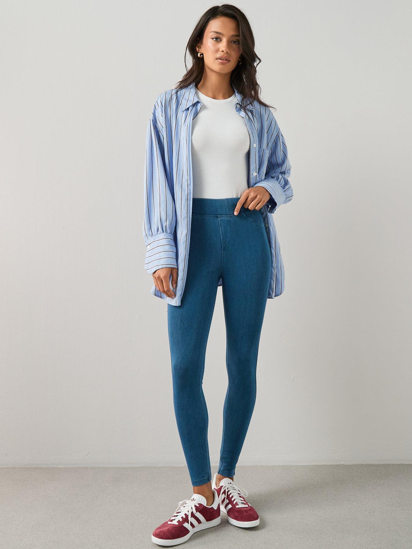 Image 6 of 6 of The Very Collection Denim Look Jegging - Blue