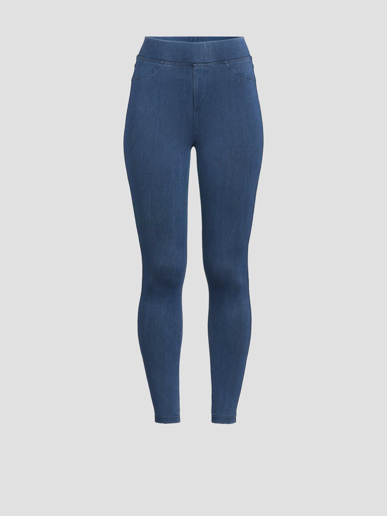 Image 7 of 7 of The Very Collection Womens Stretch Pull-On Full Length Jeggings - Midi Wash