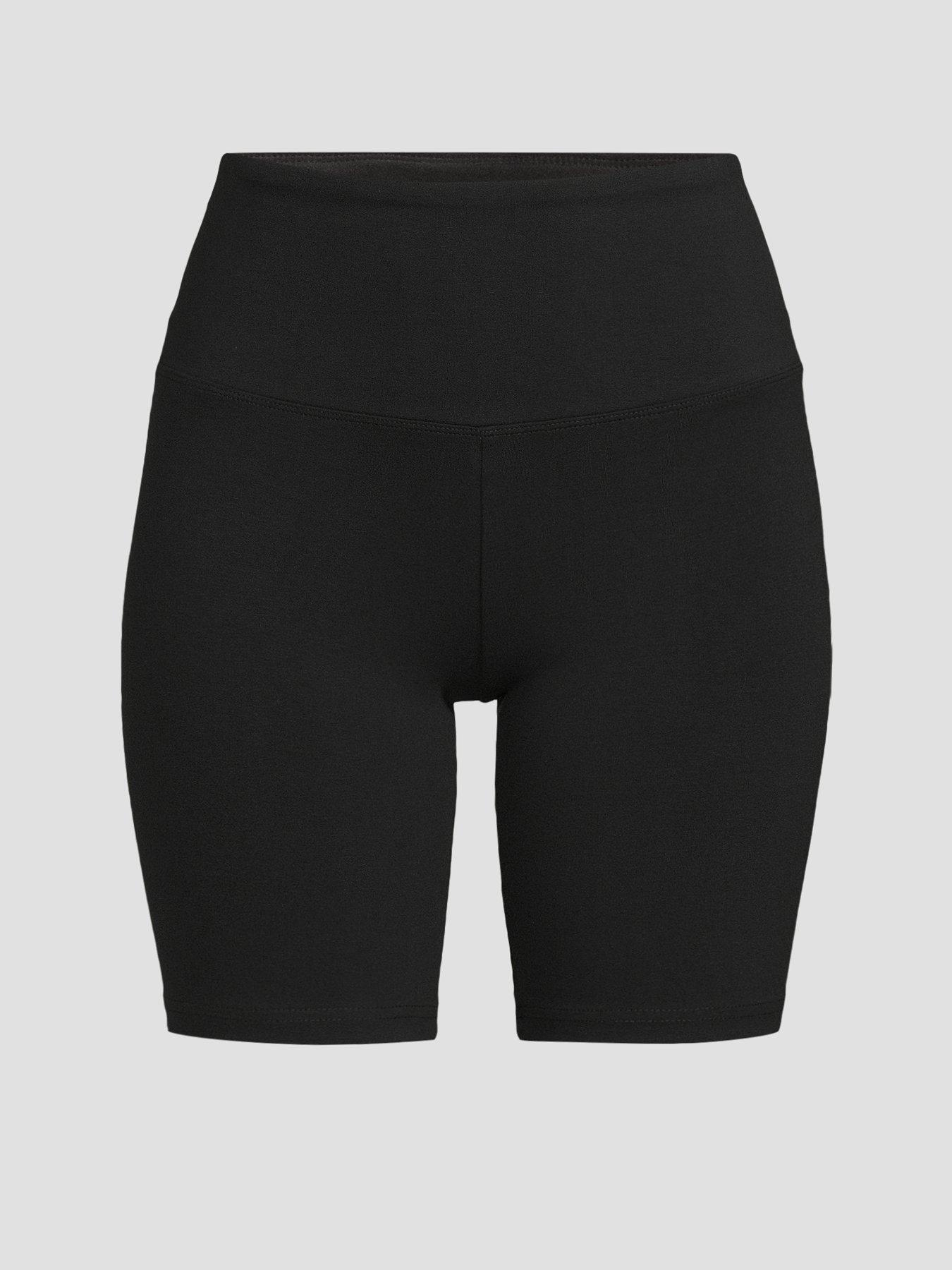 Image 7 of 7 of The Very Collection Womens Curve High Waist Stretch Cycling Shorts - Black