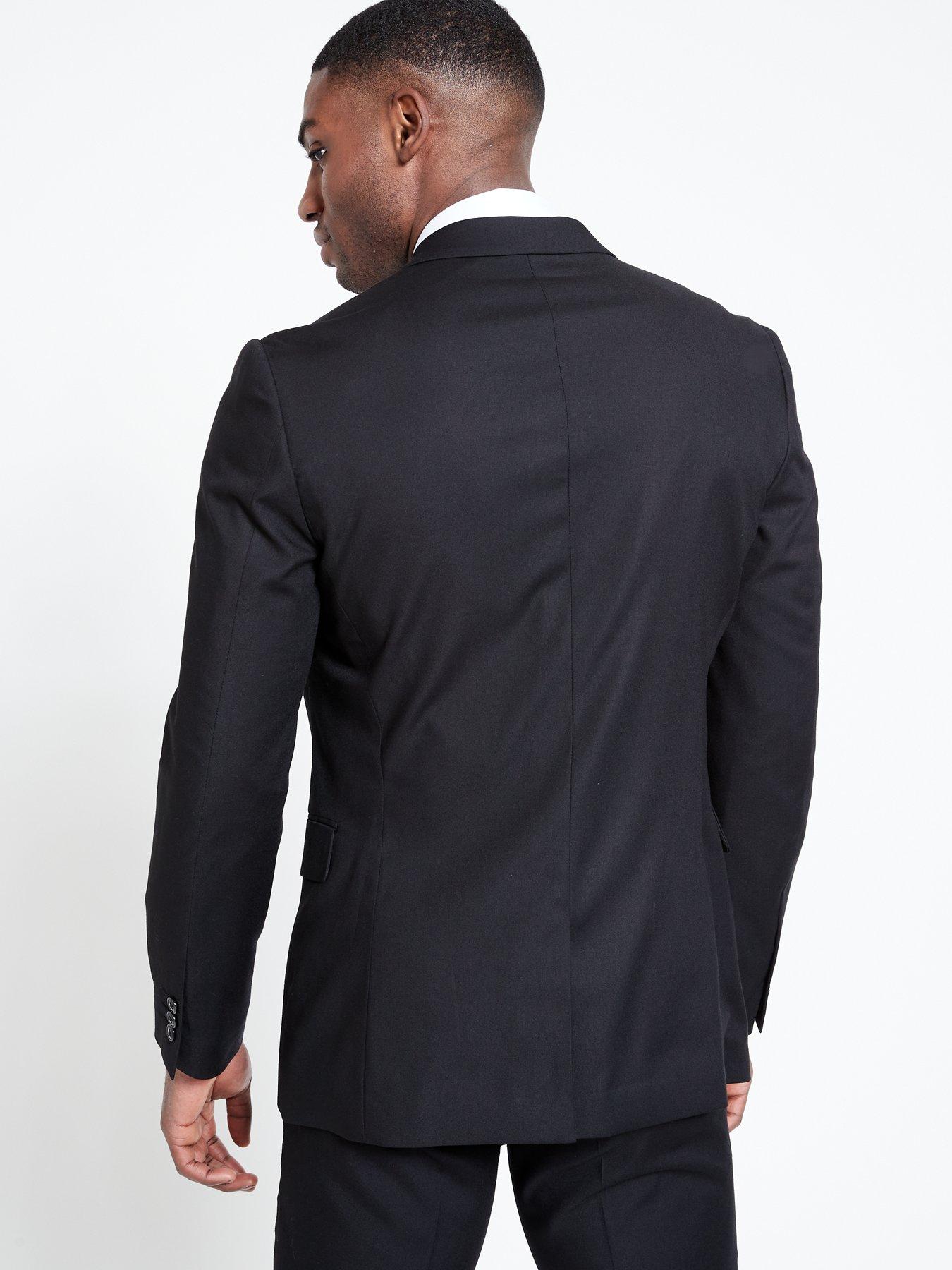 Regular Suit Jacket Black