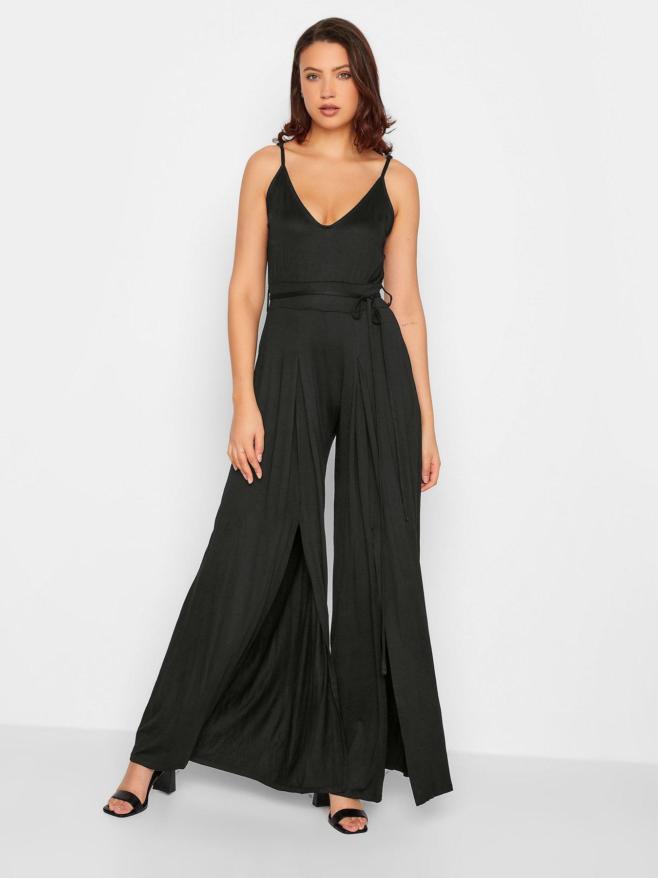 Wide leg strappy jumpsuit cheap