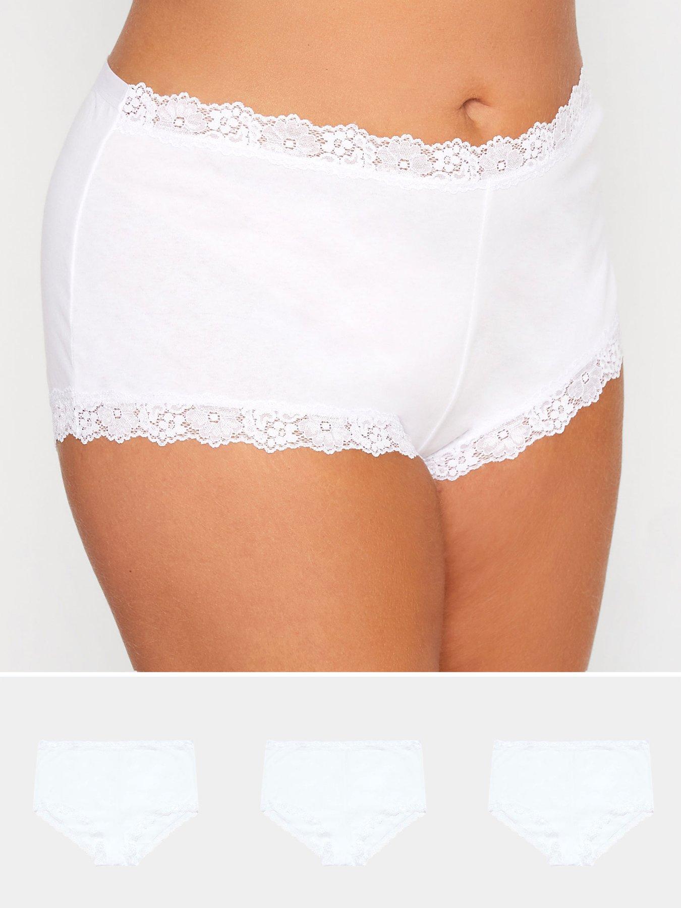 yours-yours-4pk-lace-trim-shorts-white