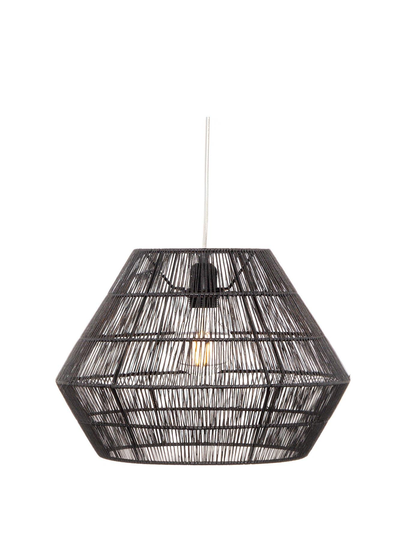 Very Home Colm Black String Easy Fit Pendant