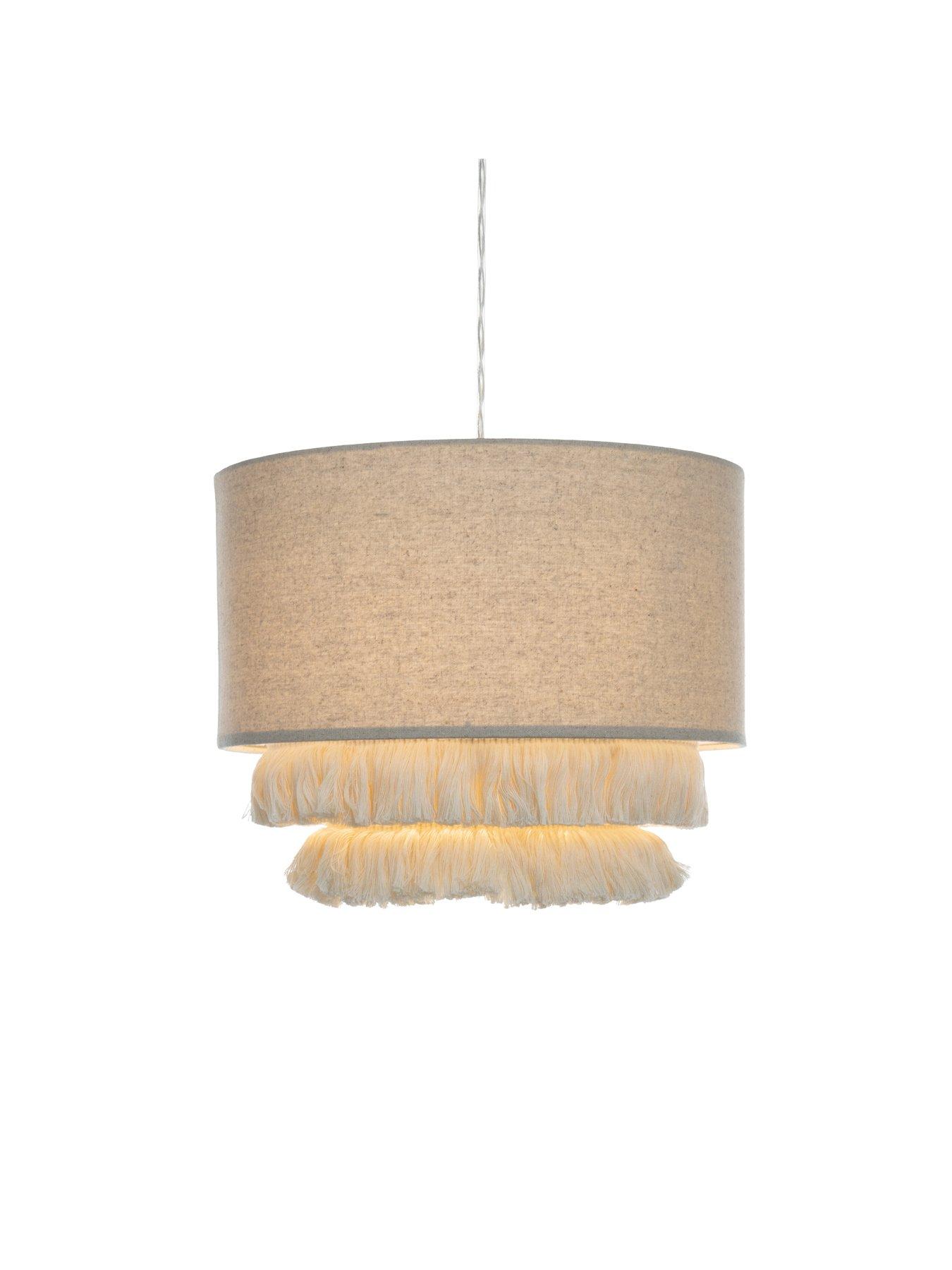 Image 1 of 3 of Very Home Dahlia 3 Tiered Raffia Easy Fit&nbsp;Shade