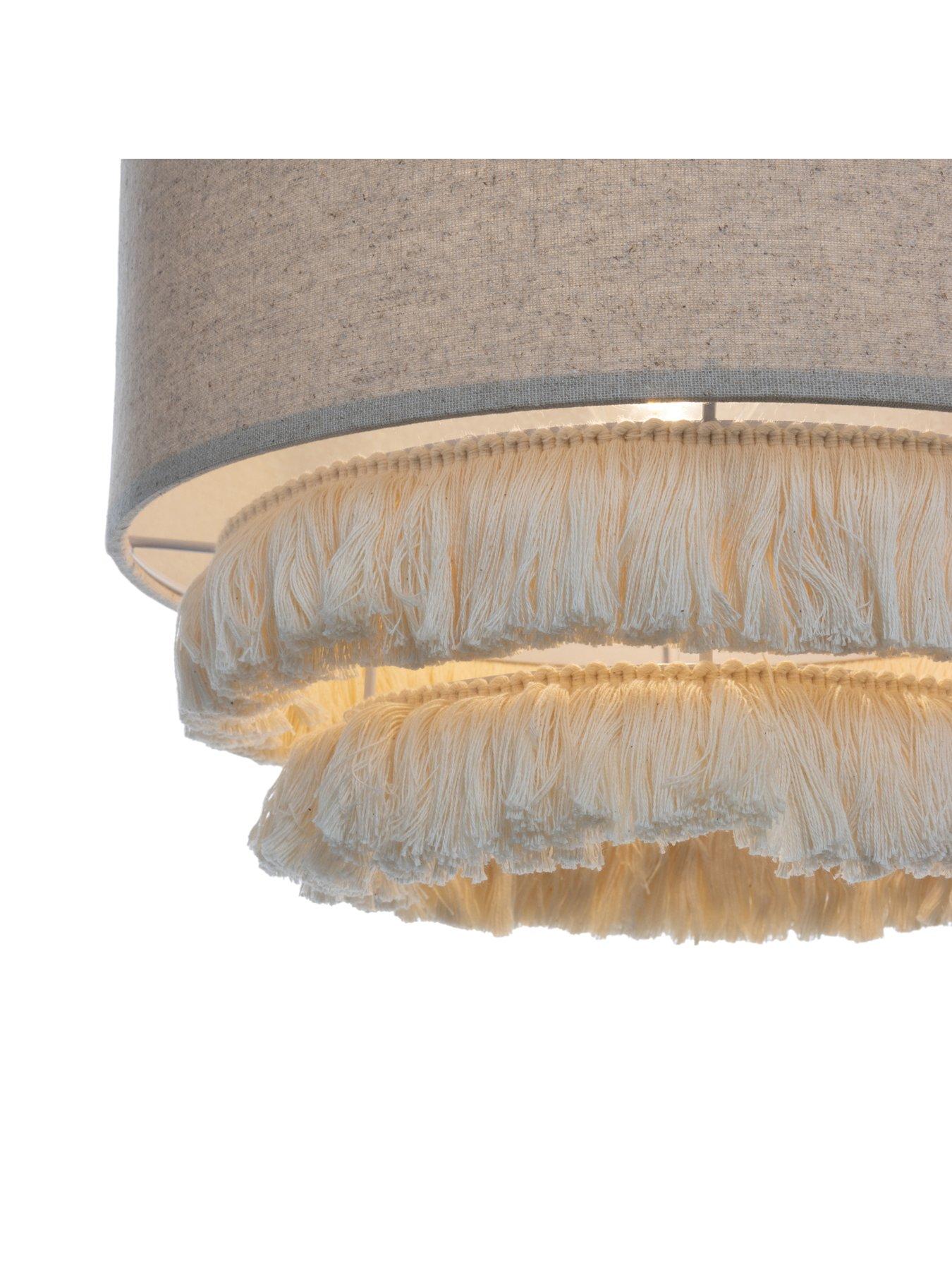 Image 3 of 3 of Very Home Dahlia 3 Tiered Raffia Easy Fit&nbsp;Shade