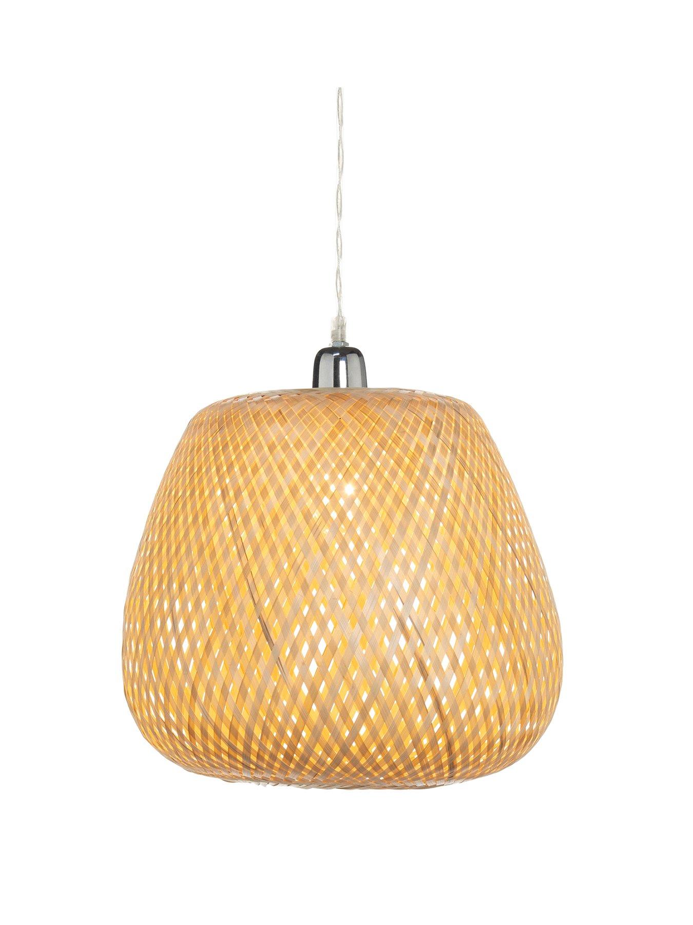 very-home-briar-bamboo-easy-fit-pendant