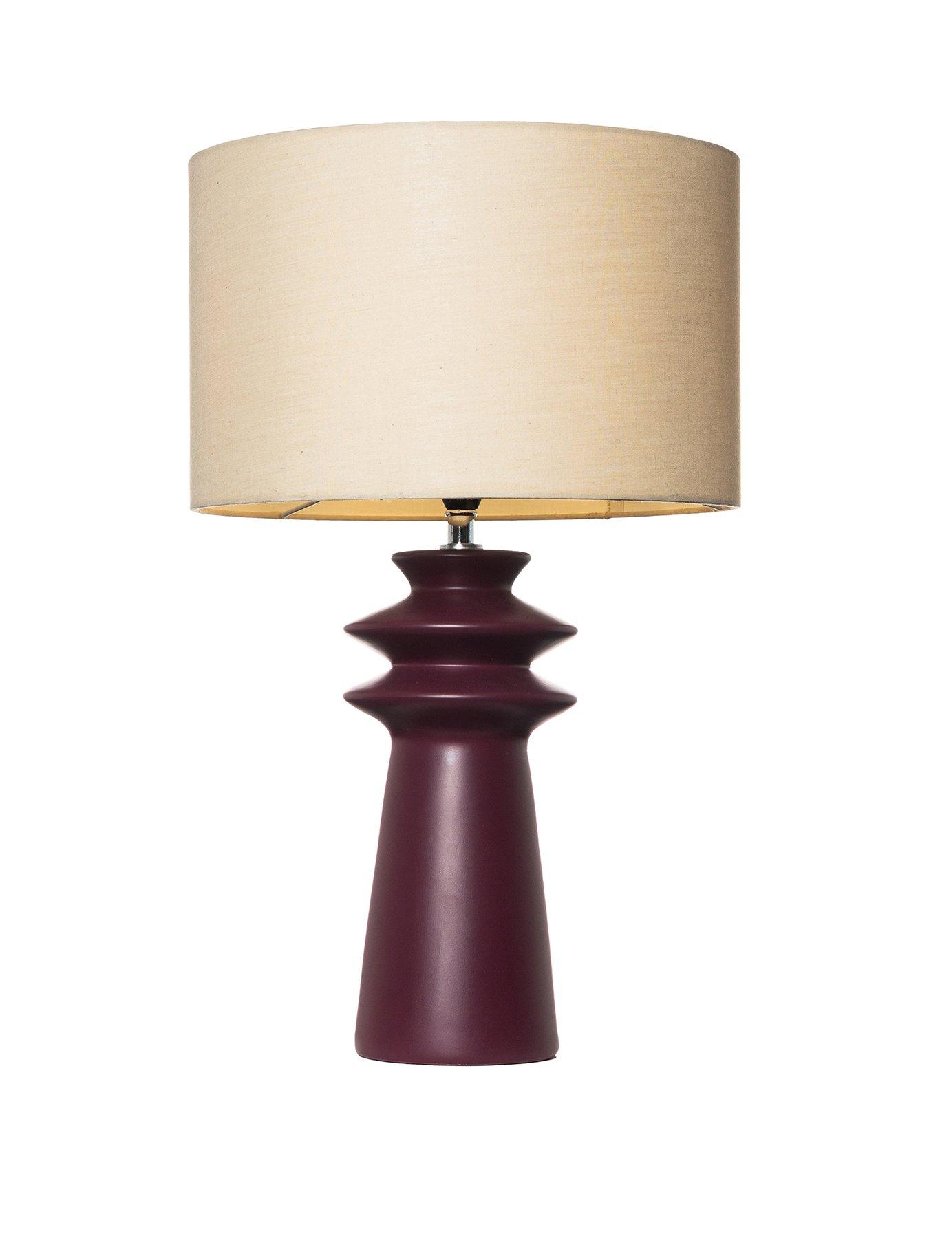 undefined Two Fin Ceramic Table Lamp