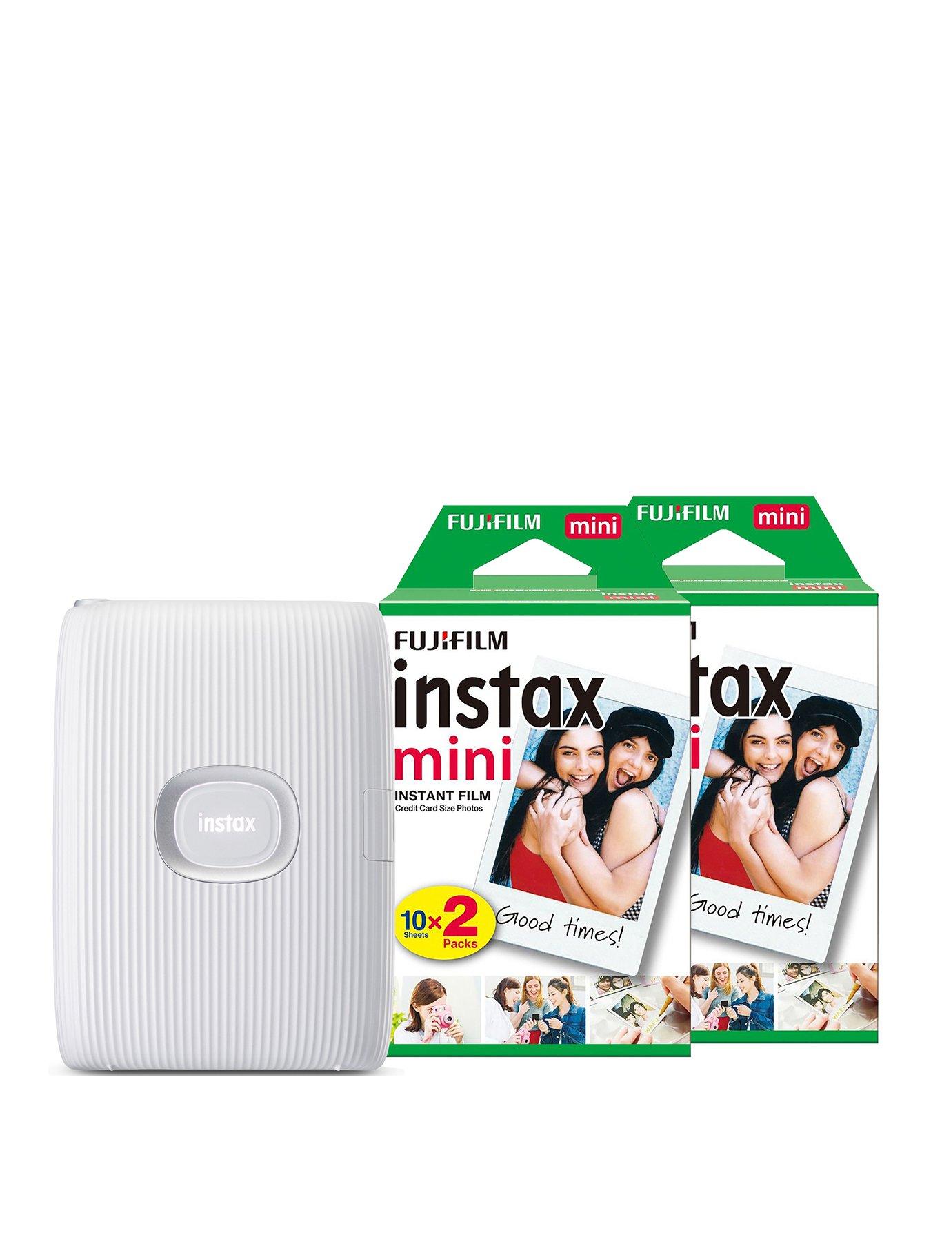 Fujifilm Instax Mini Link 2 Wireless Photo Printer Bundle - White