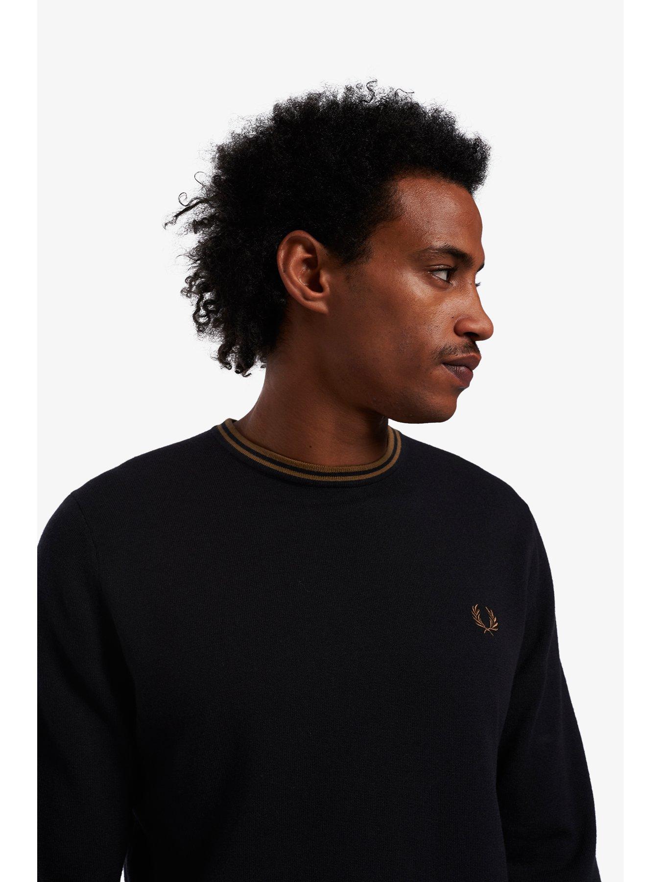 Fred perry merino shop wool crew neck jumper