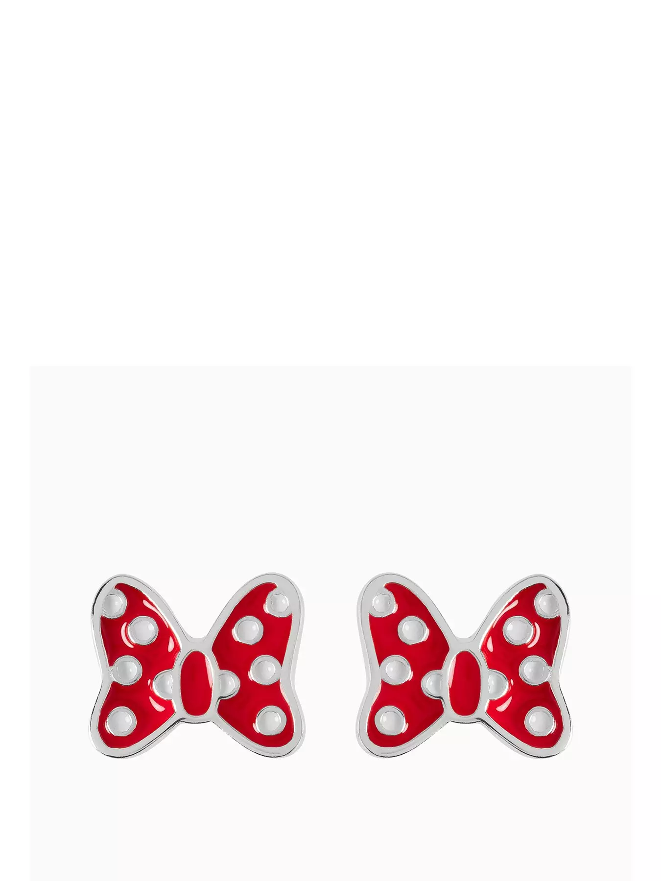 Children's Minnie Mouse Enamel Earrings