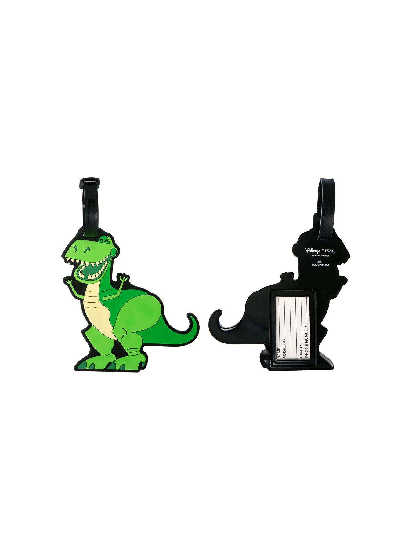 Image 3 of 4 of Disney Toy Story Buzz &amp; Rex Green, white &amp; purple 2 piece Luggage Tags VT700654LNX