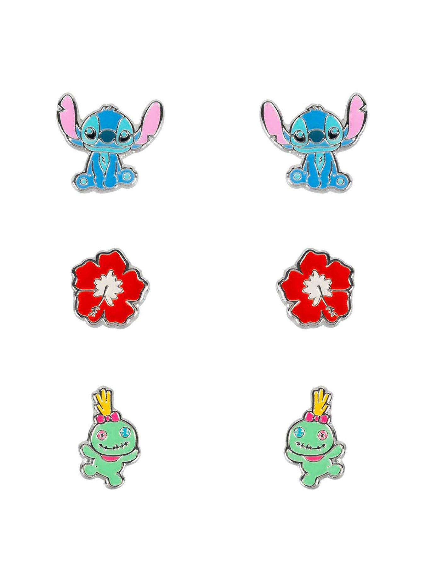 disney-disney-lilo-amp-stitch-blue-red-amp-green-trio-earring-set-sf00468sl