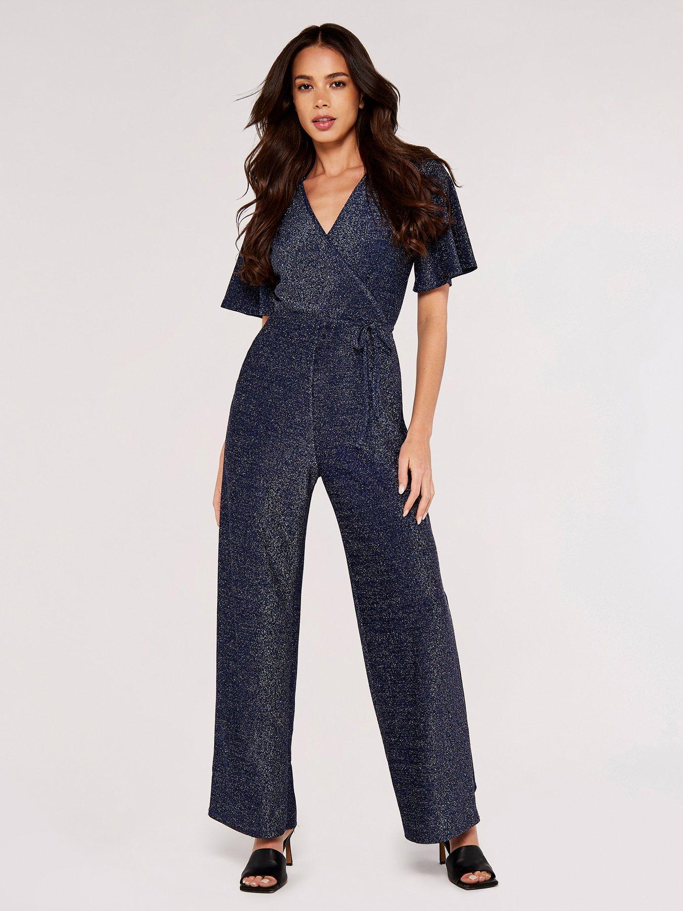 Apricot navy hot sale jumpsuit